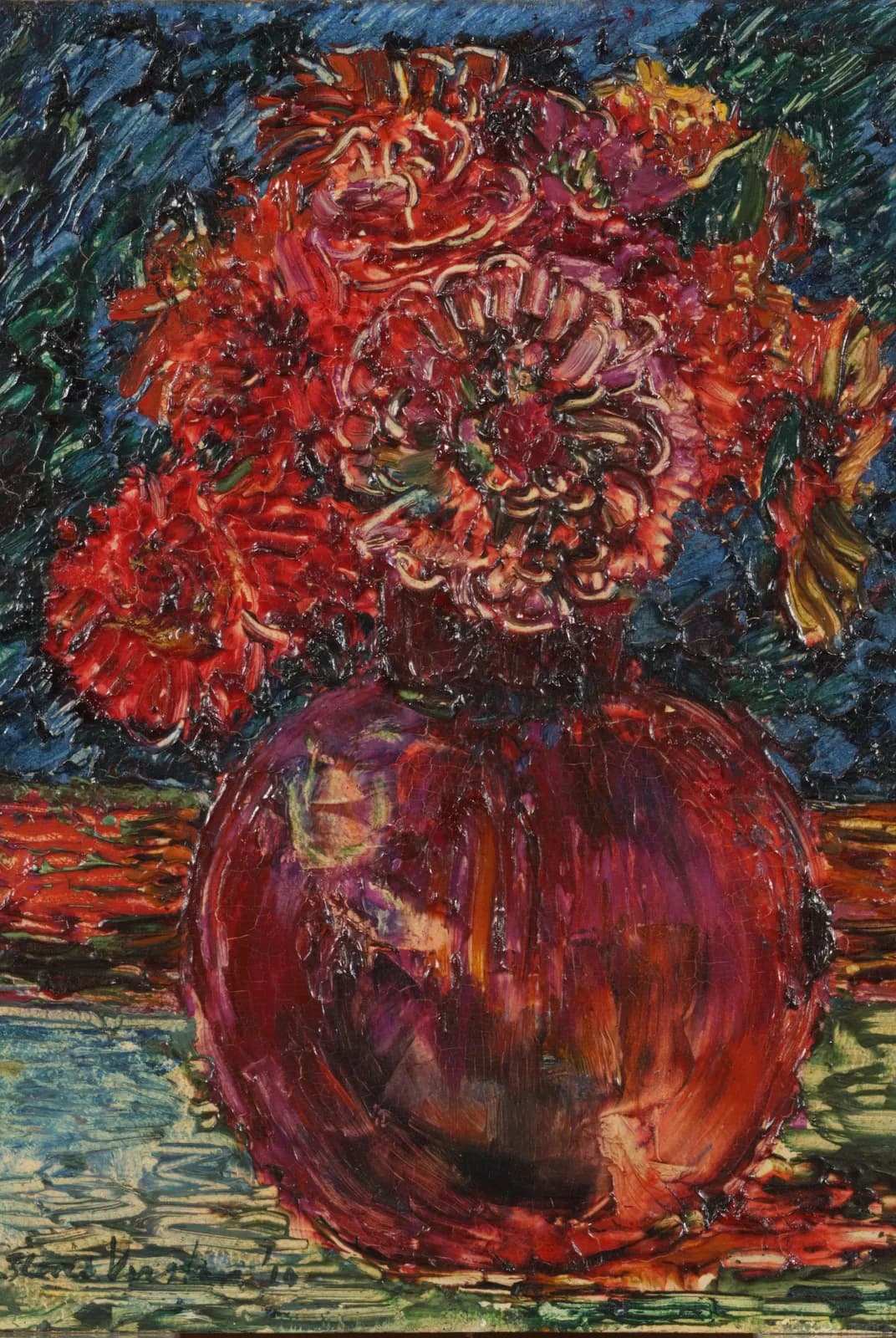 Zinnia’s in een vaas – Floris Verster