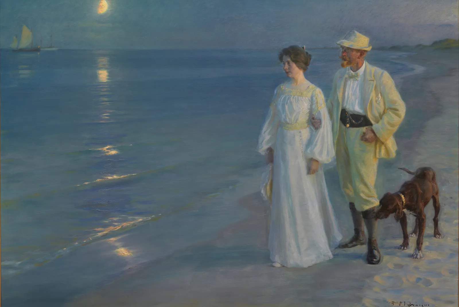 Zomeravond op het strand van Skagen – Peder Severin Krøyer