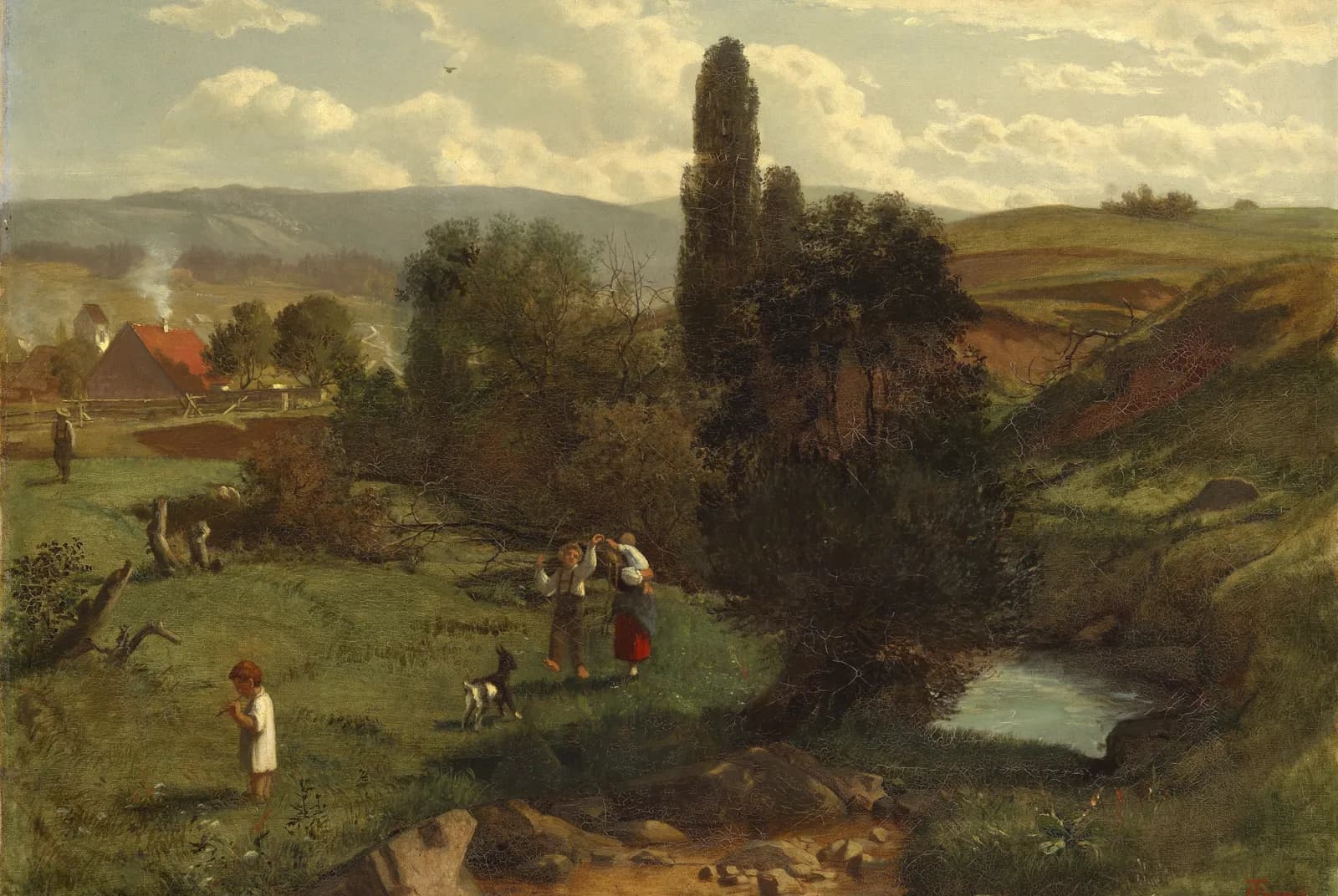 Zomerse Dag op het Platteland – Hans Thoma