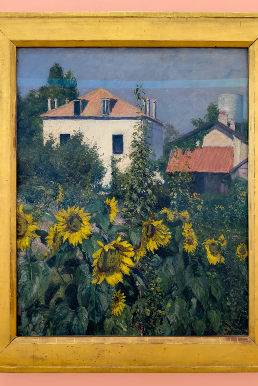 Zonnebloemen in de tuin in Petit Gennevilliers – Gustave Caillebotte
