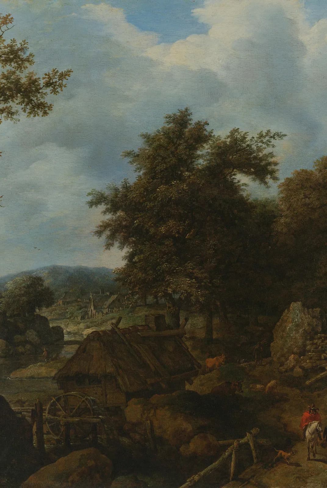 Zweeds landschap met een watermolen – Allaert van Everdingen