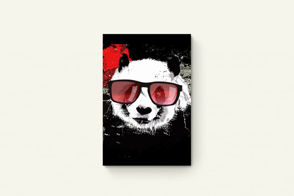 Panda met zonnebril