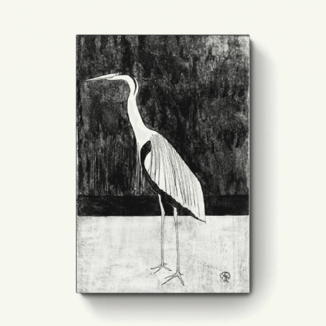 Reiger (zwart-wit) – Samuel Jessurun de Mesquita