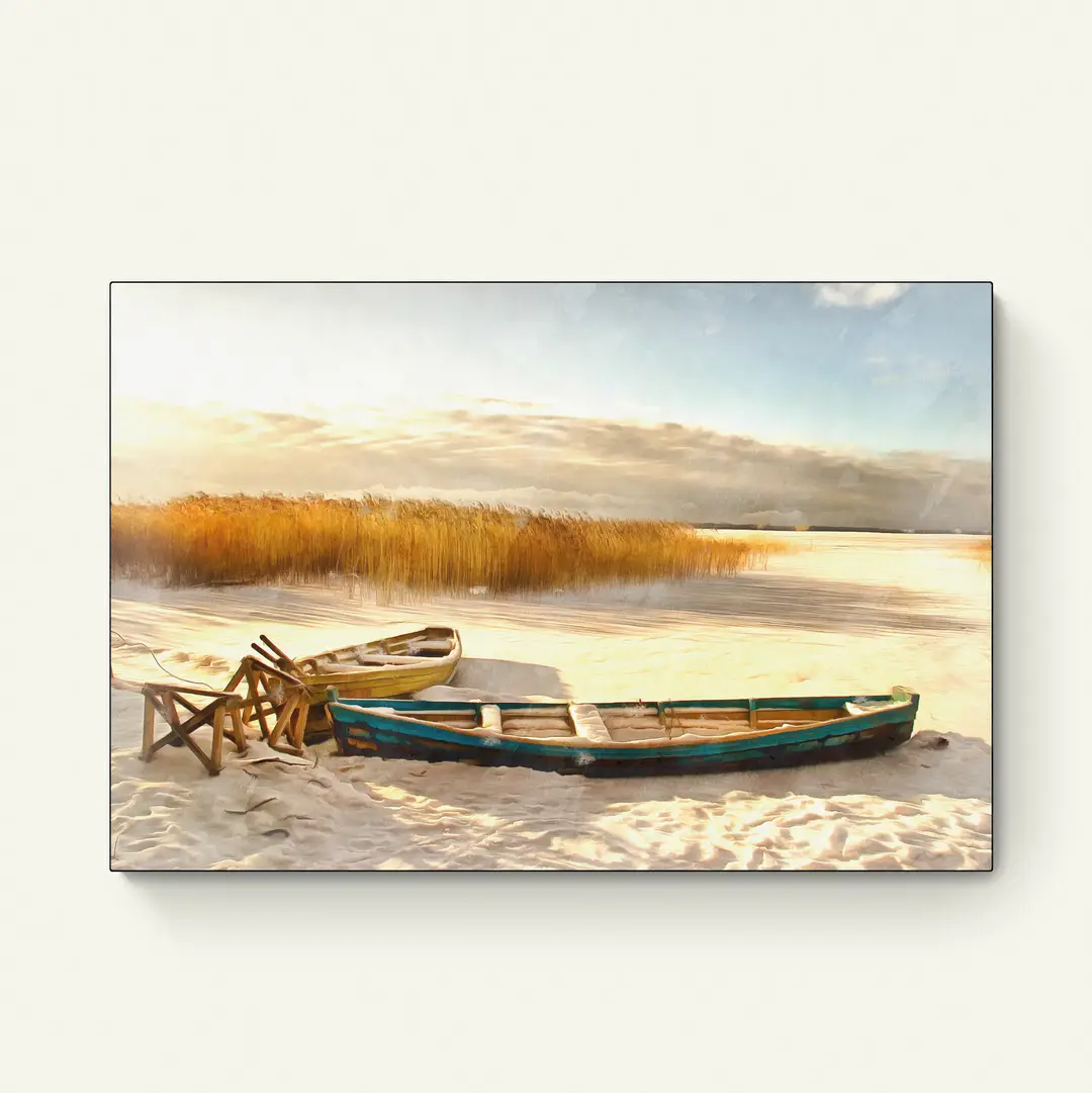 Roeiboot op het Strand