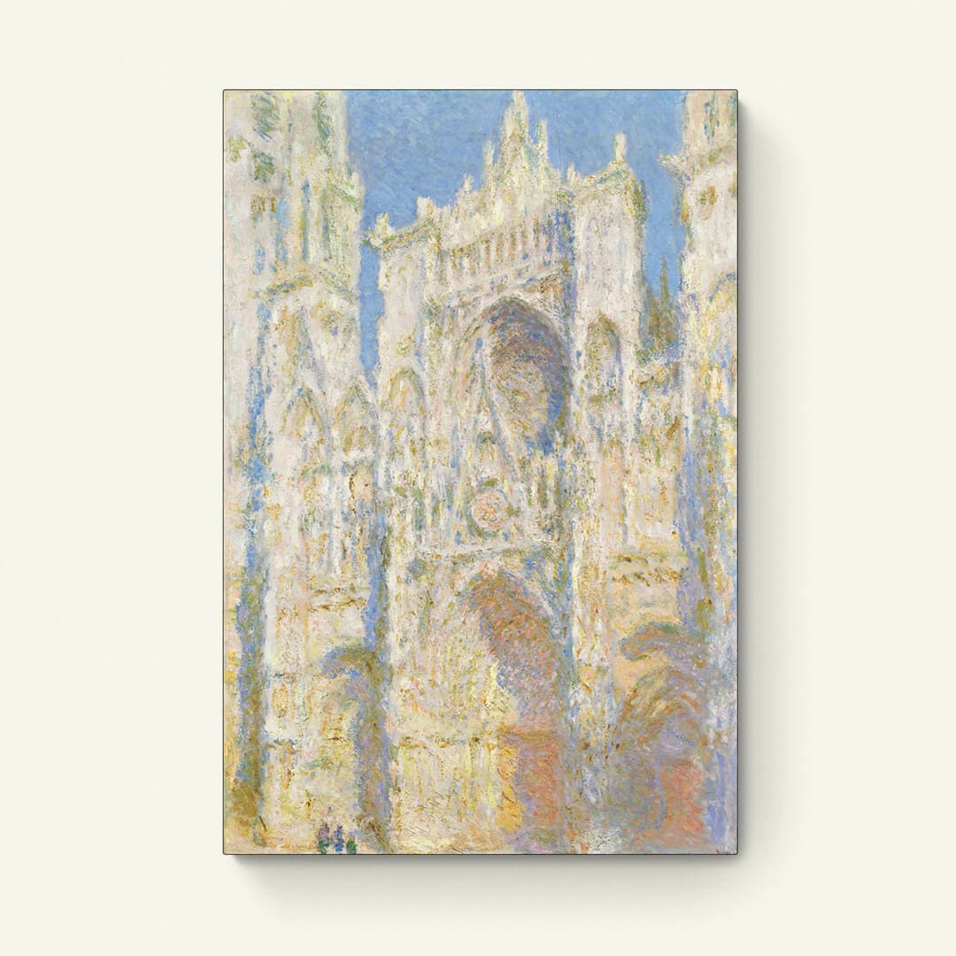 Rouen Cathedral, West Façade, Sunlight – Claude Monet