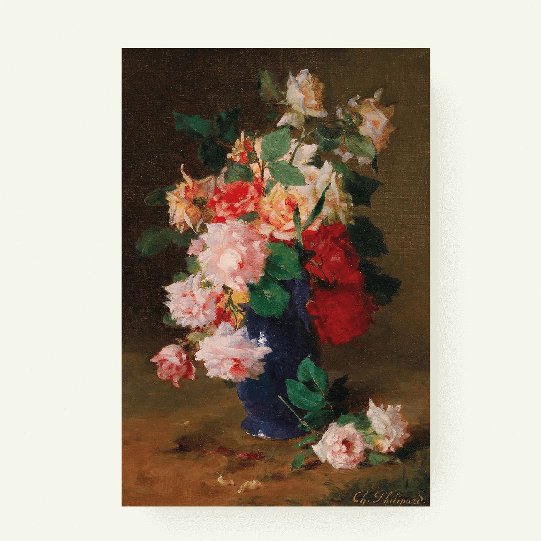 Rozen in een vaas – Vincent van Gogh