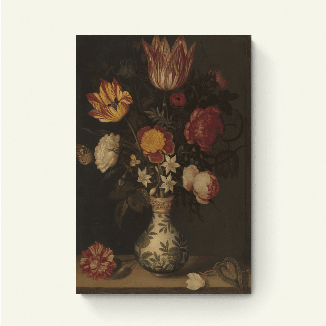 Stilleven met bloemen in een Griekse vaas: allegorie op de Lente – Georgius van Os