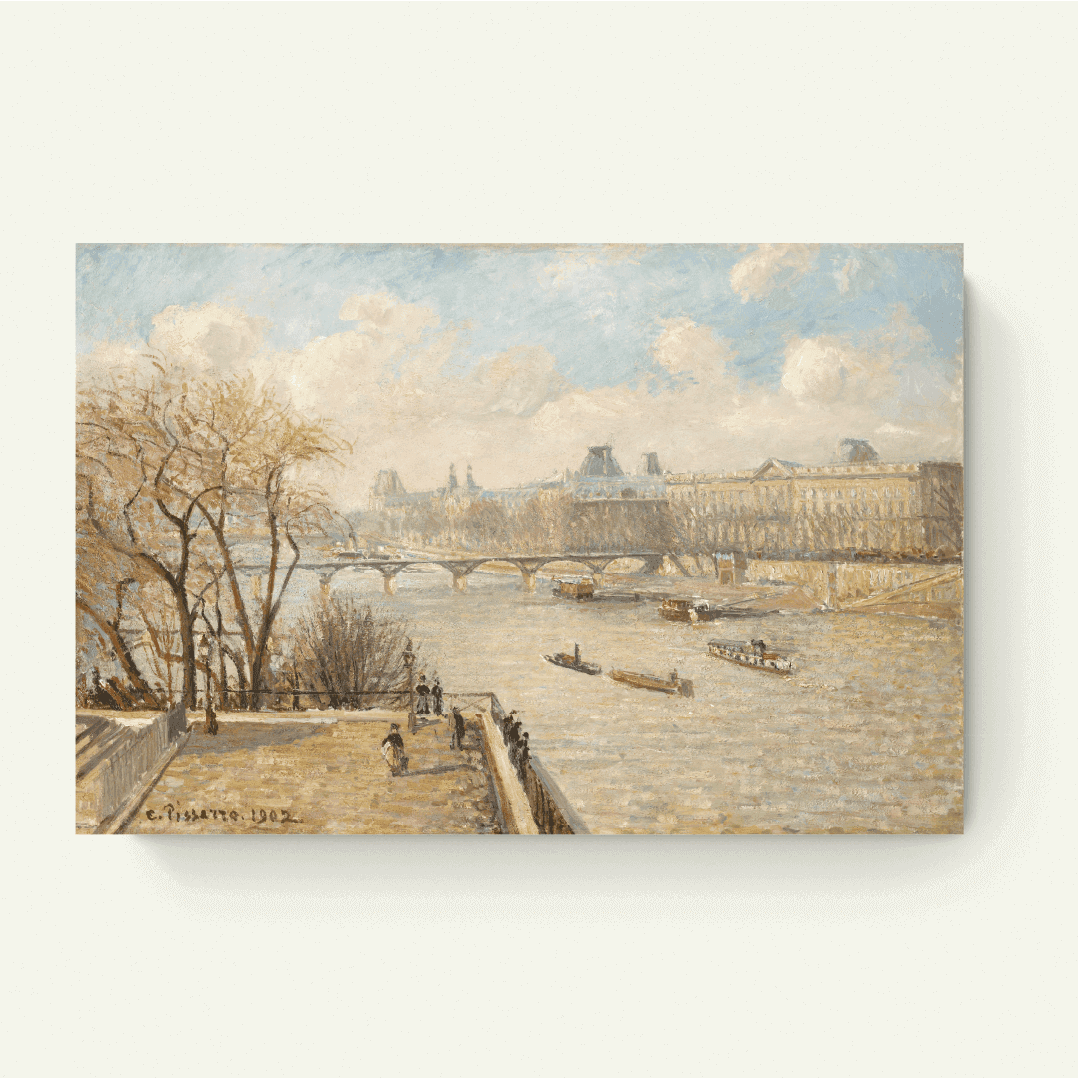 Het Louvre vanaf de Pont Neuf