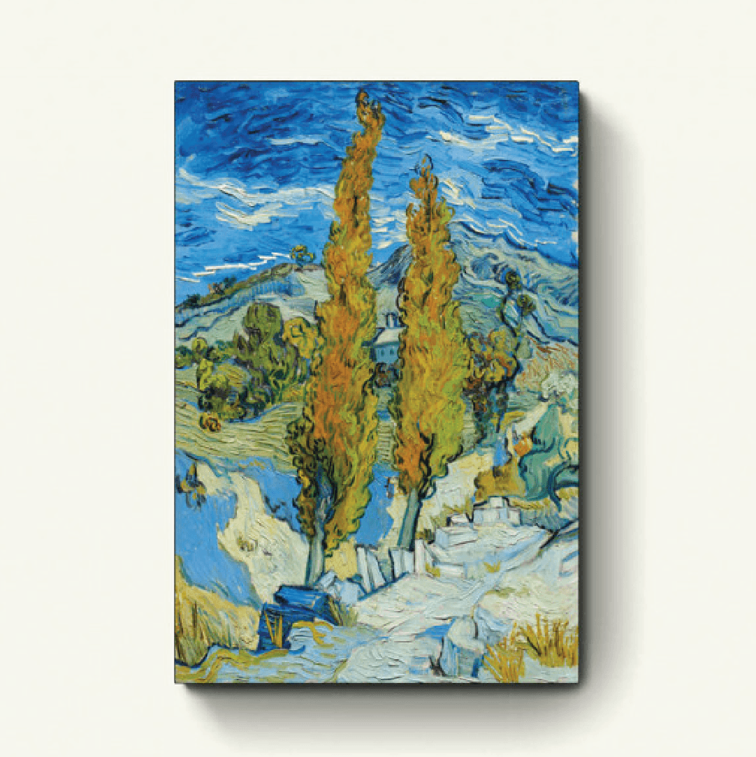 Twee populieren in de Apilles Bij Saint-Rémy – Vincent van Gogh