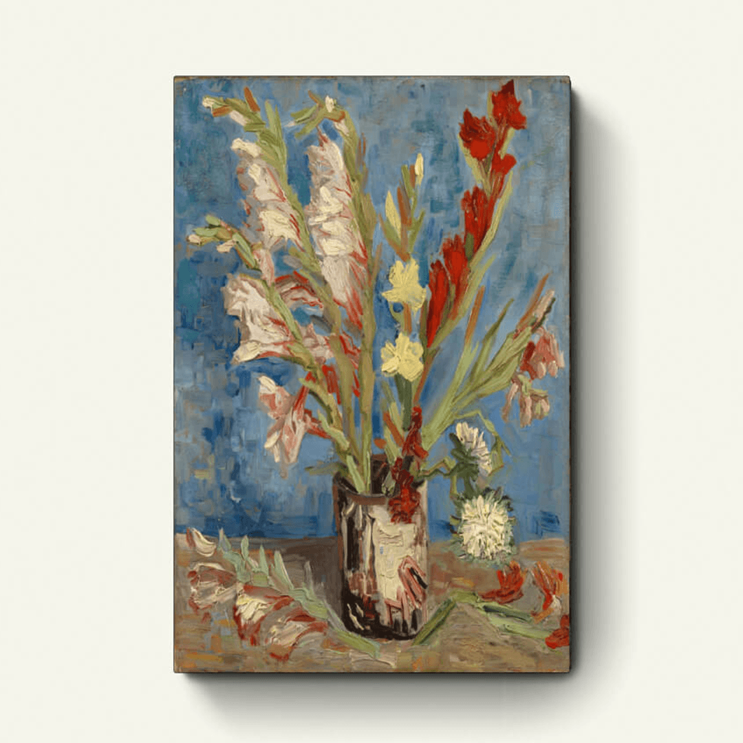 Vaas met gladiolen – Vincent van Gogh