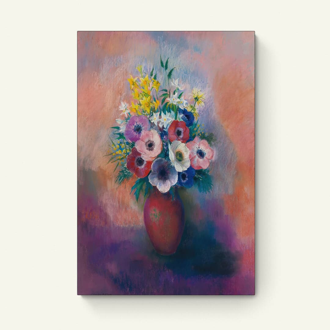 Vaas met anemonen – Odilon Redon