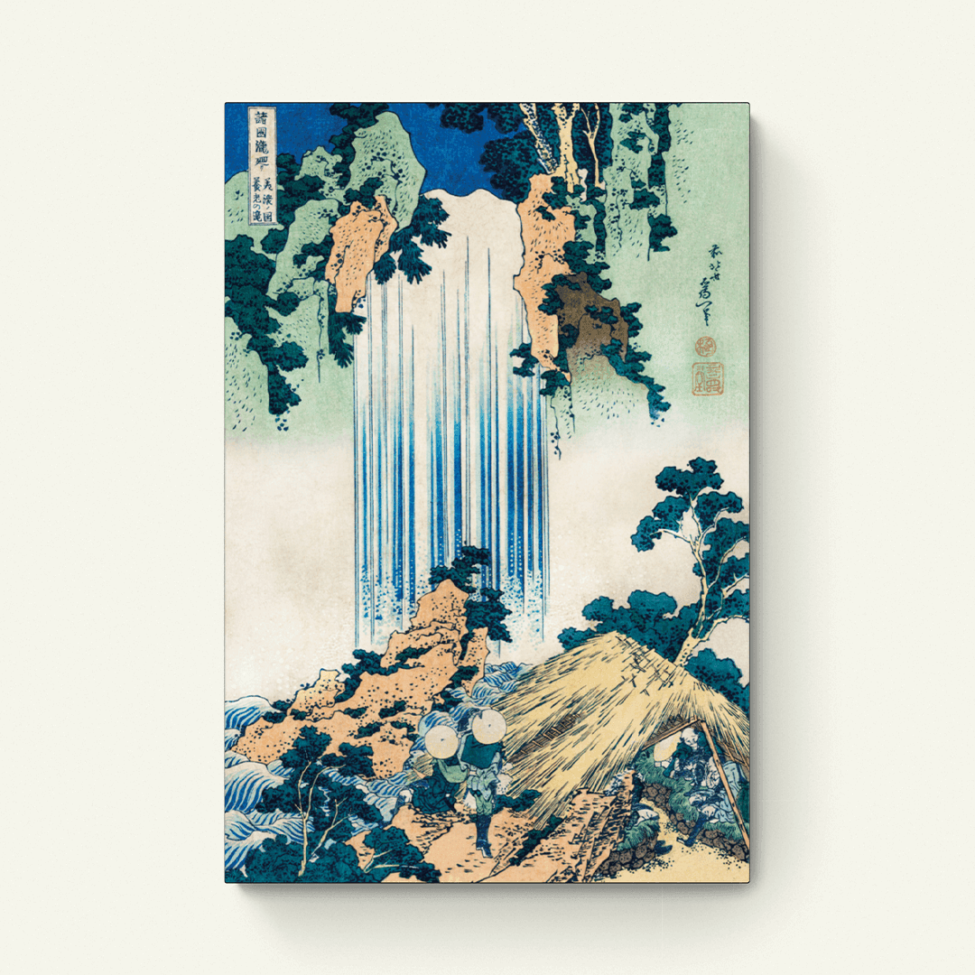 Waterval in de provincie Mino – Katsushika Hokusai