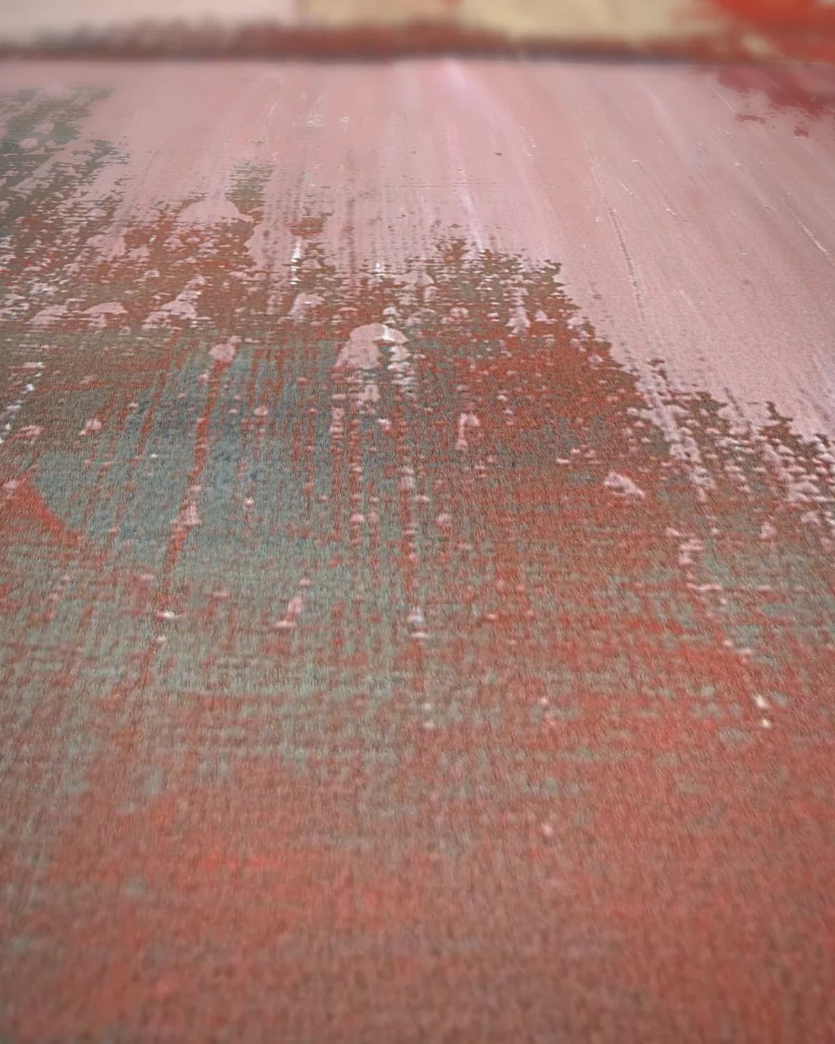 Abstract I op geweven fluweel, uitsnede 1 van 3