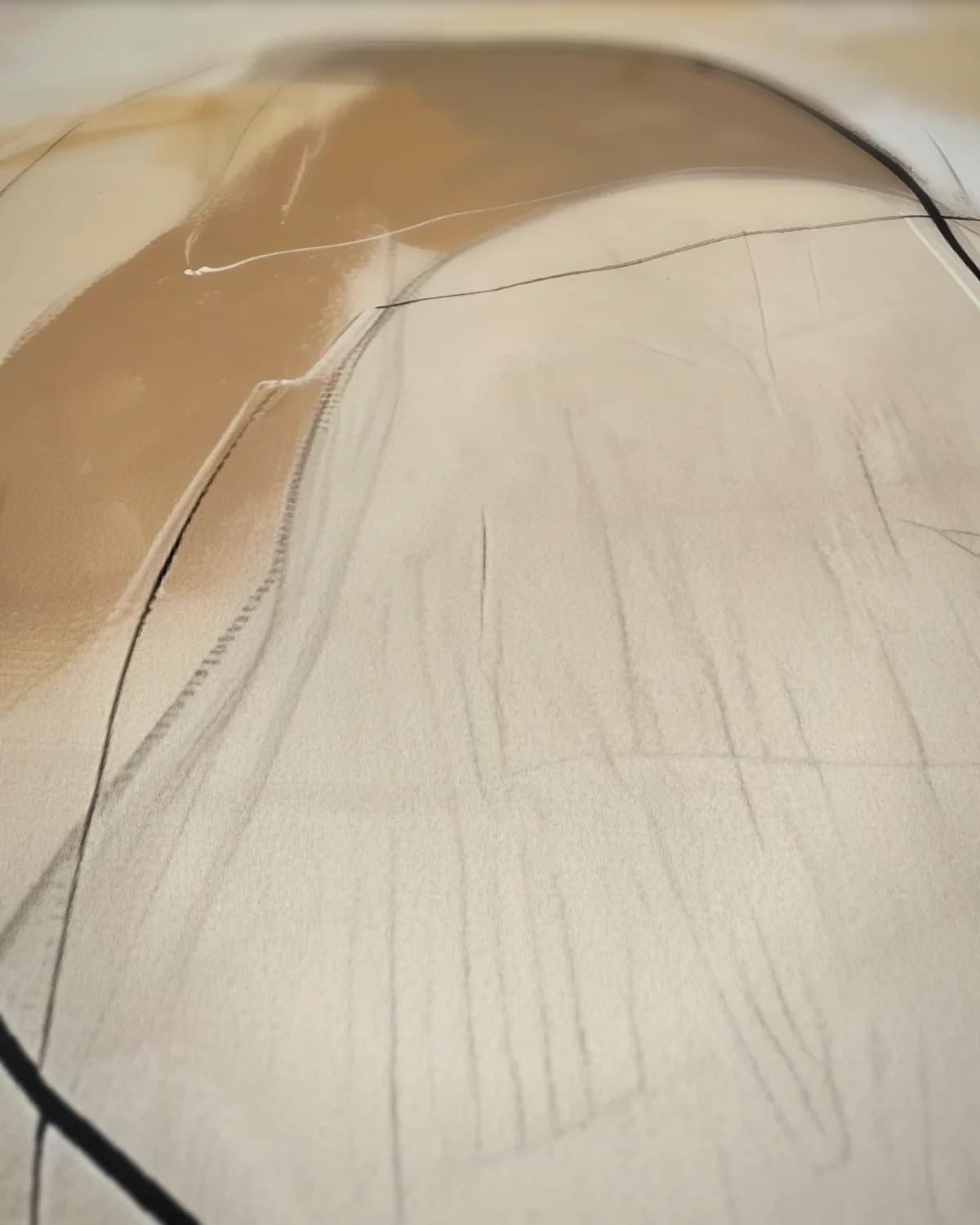 Abstracte Verbinding op geweven fluweel, uitsnede 3 van 3
