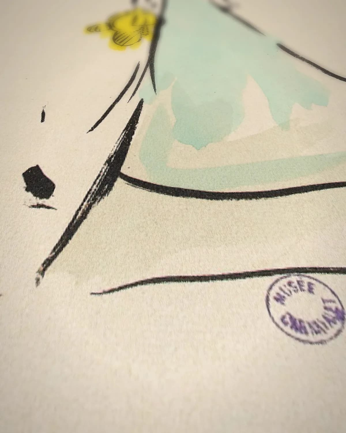 "Album "le Turf" par Sem; Polaire". Lithographie couleur. op geweven fluweel, uitsnede 1 van 3