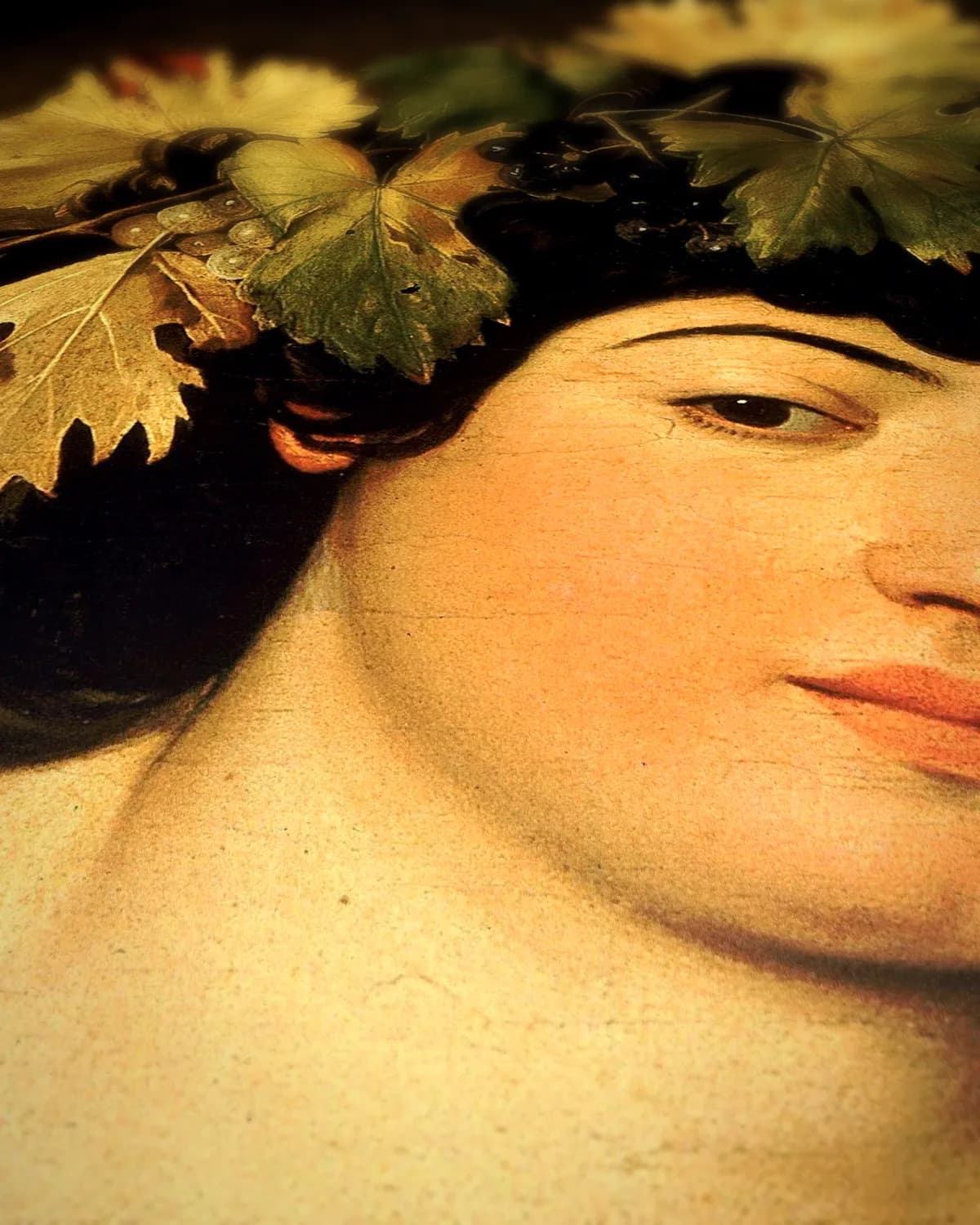 Bacchus op geweven fluweel, uitsnede 3 van 3