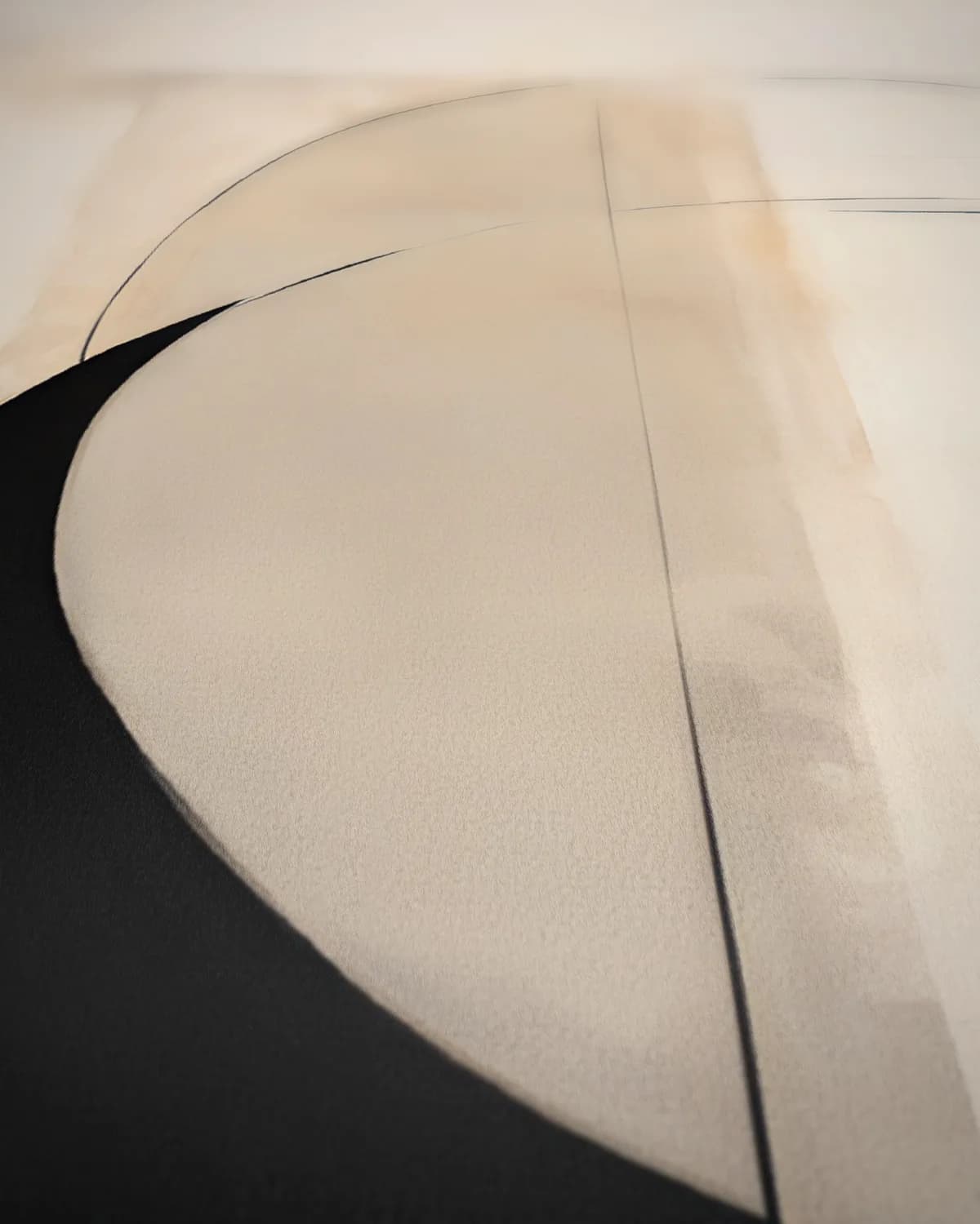 Balans in Abstractie op geweven fluweel, uitsnede 3 van 3