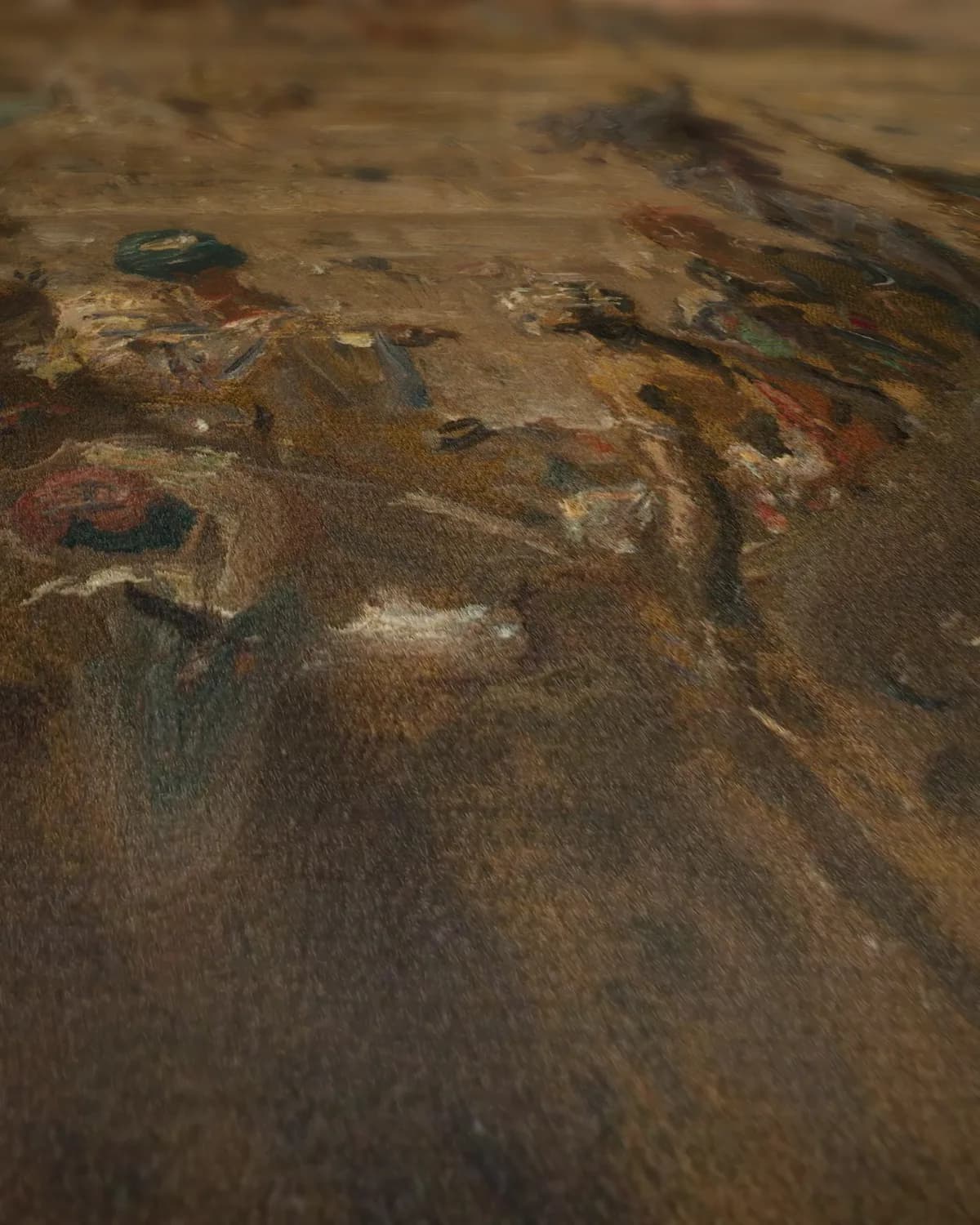 Benares, 1913 op geweven fluweel, uitsnede 2 van 3