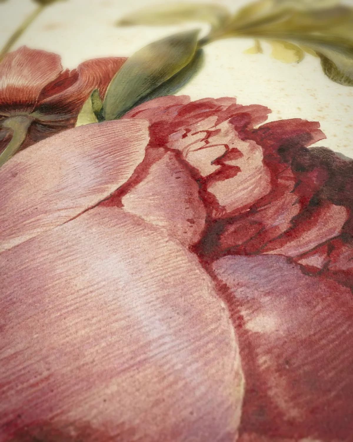 Bloemen in een fles op geweven fluweel, uitsnede 3 van 3
