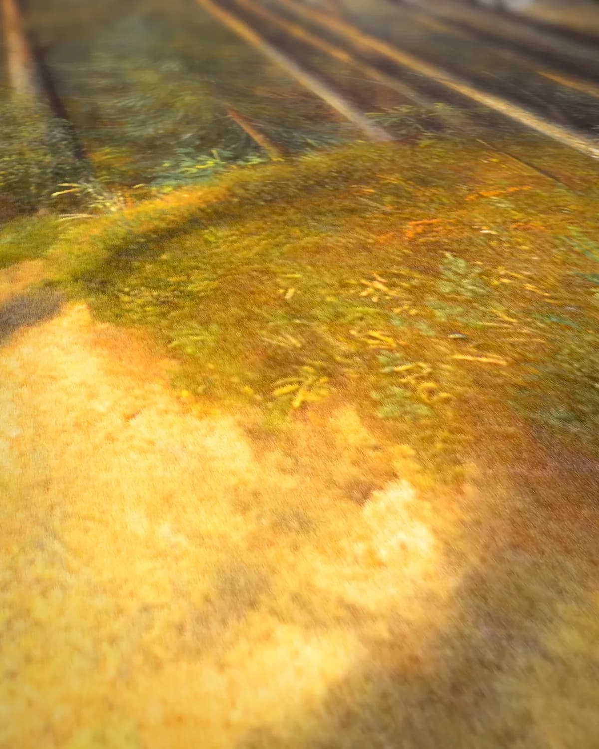 Boslandschap op geweven fluweel, uitsnede 2 van 3