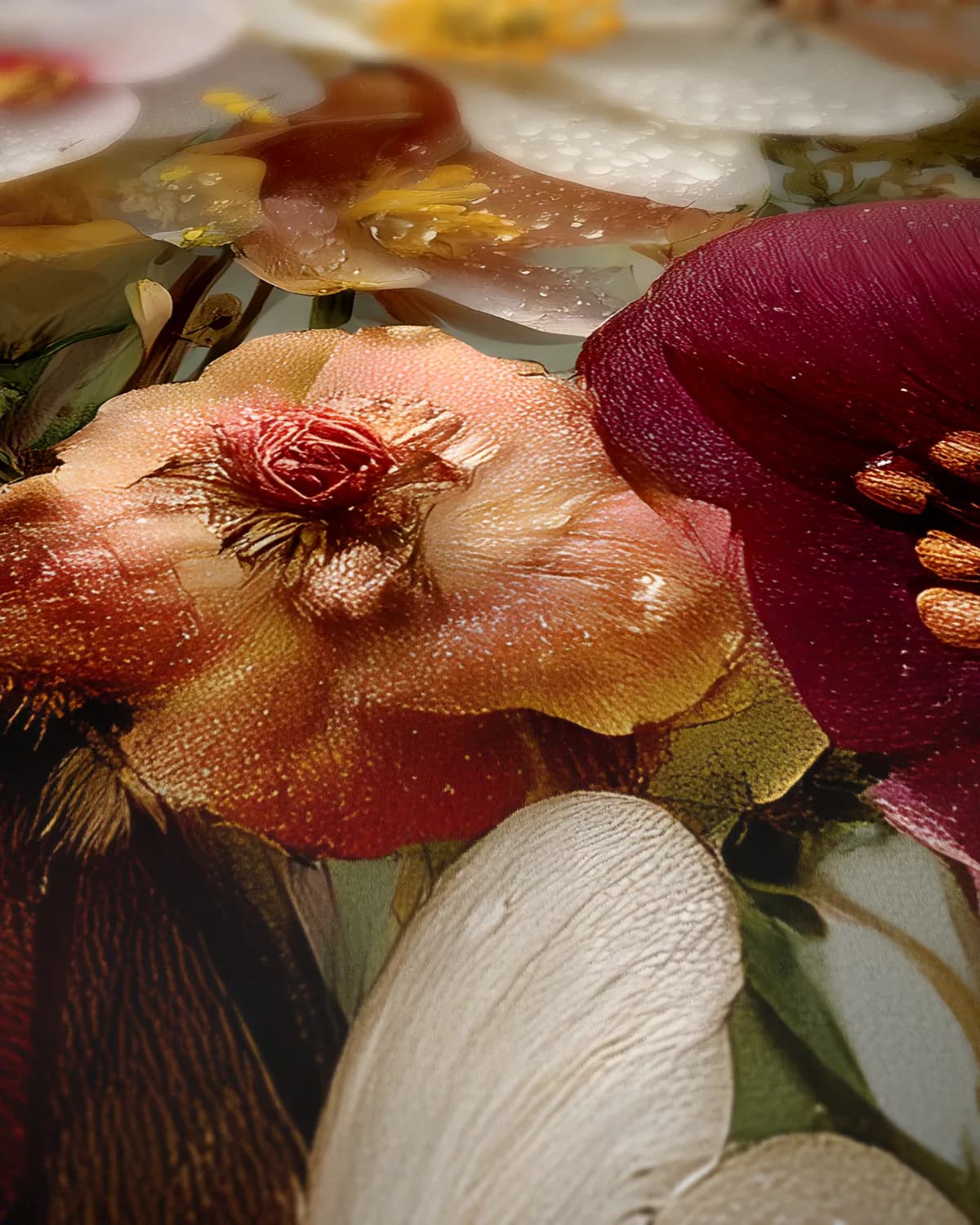 Botanische Symfonie op geweven fluweel, uitsnede 3 van 3