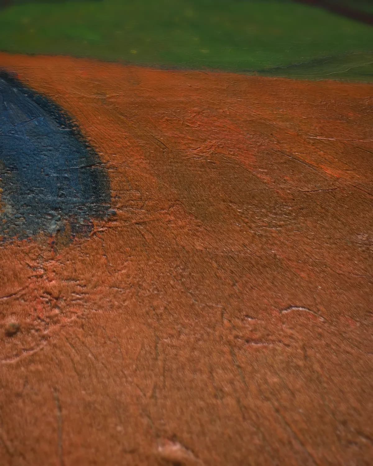 Bretons landschap op geweven fluweel, uitsnede 2 van 3