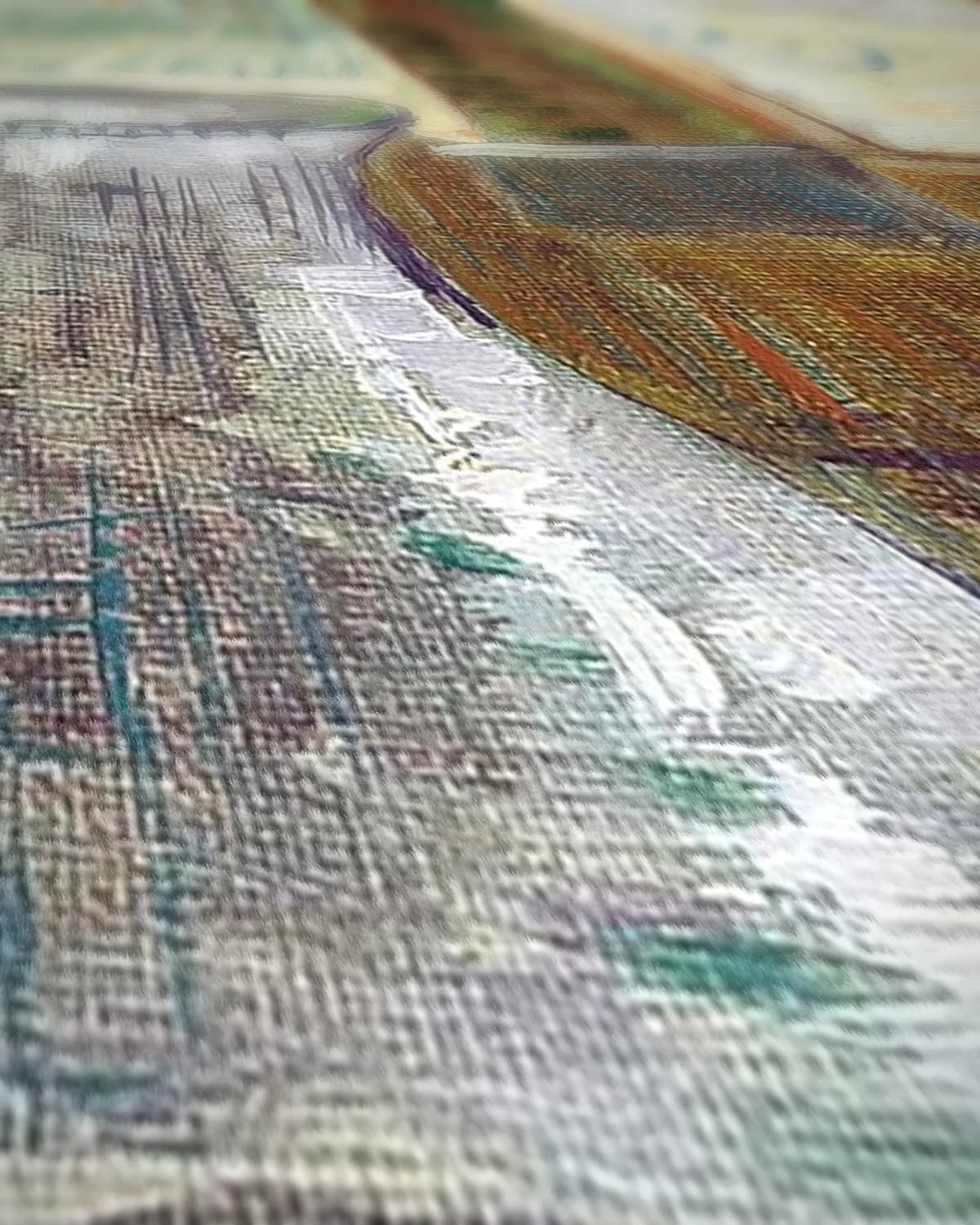 Cafétafel met absint op geweven fluweel, uitsnede 2 van 3
