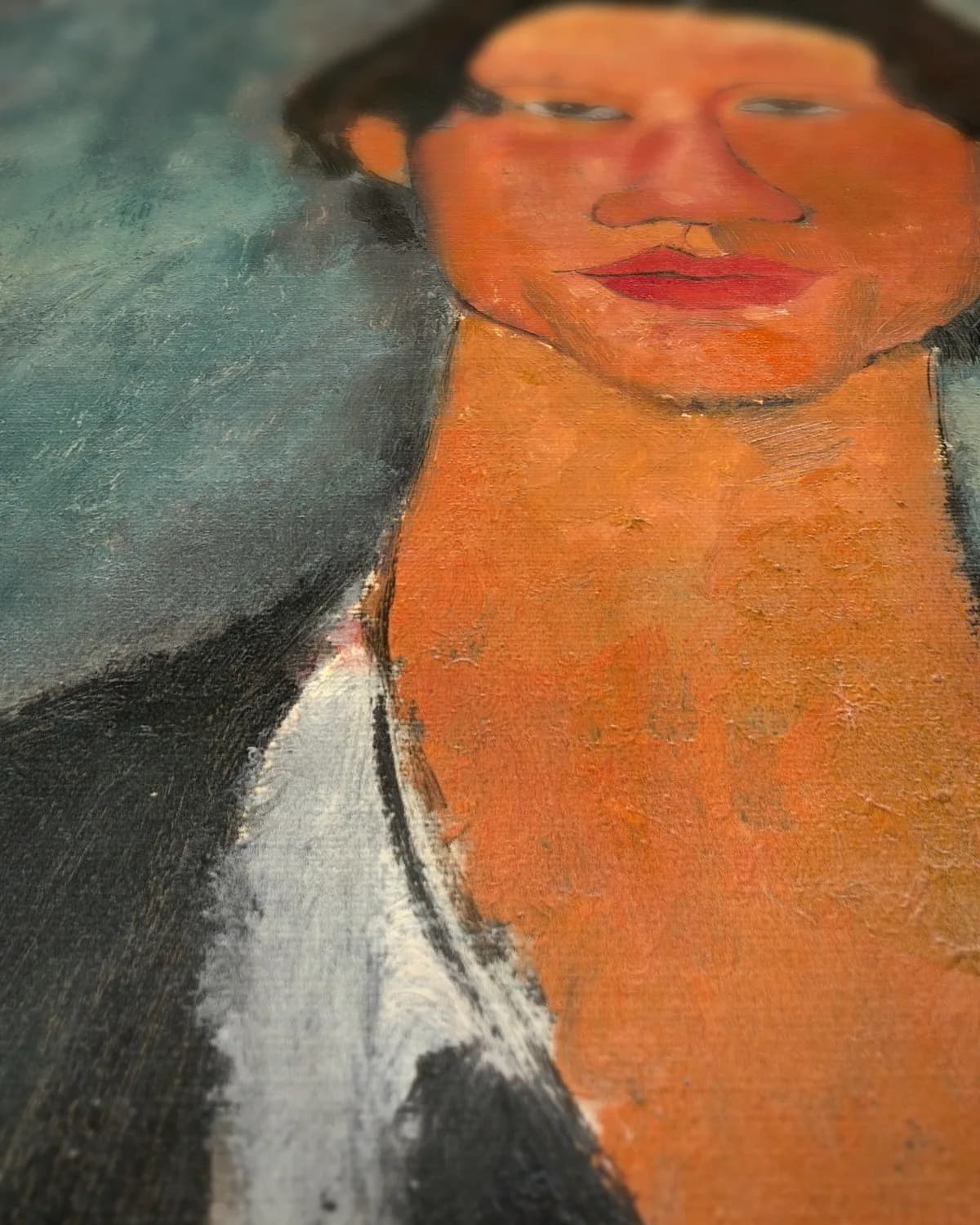 Chaïm Soutine op geweven fluweel, uitsnede 3 van 3