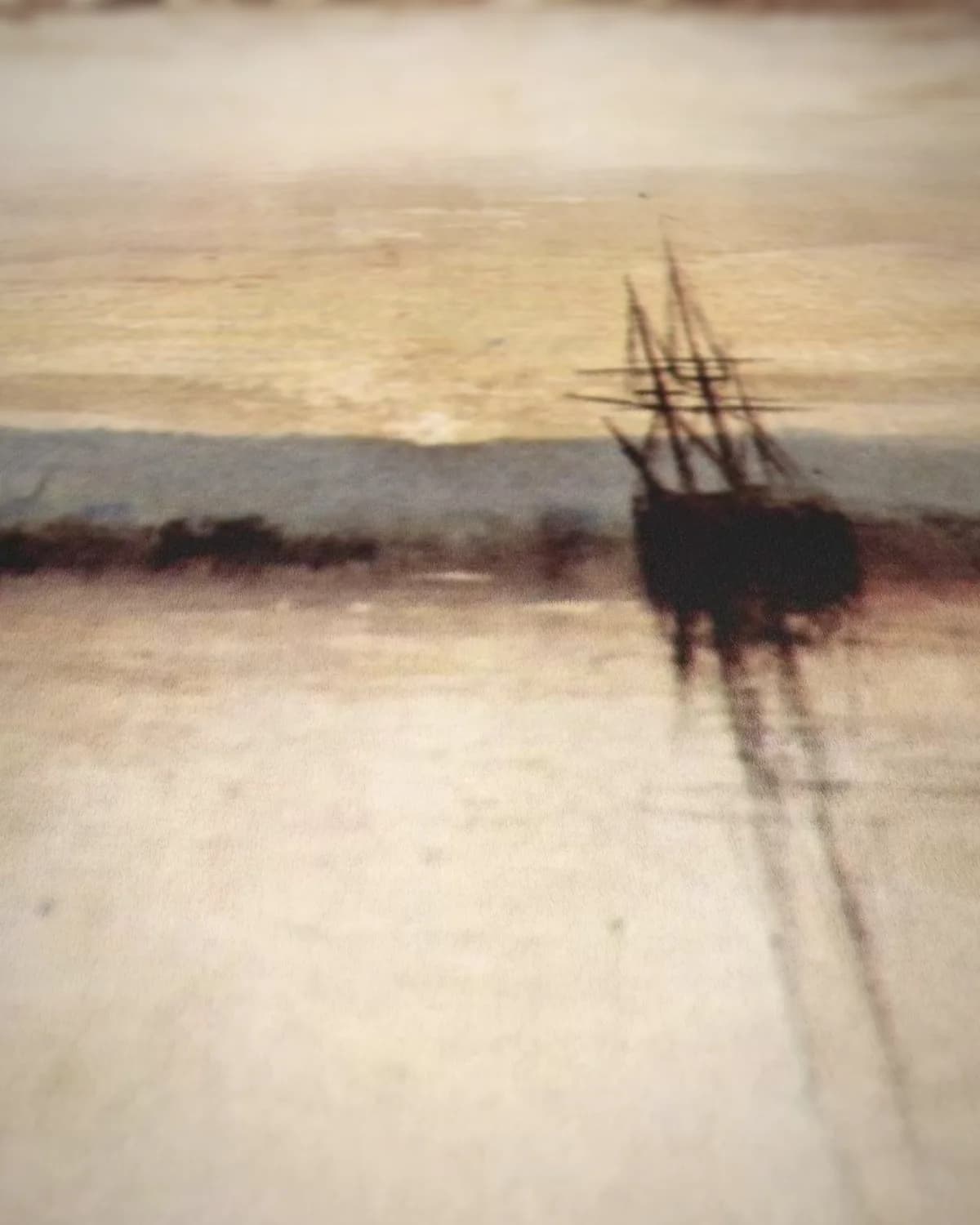 Chichester Canal (ca. 1828) op geweven fluweel, uitsnede 3 van 3