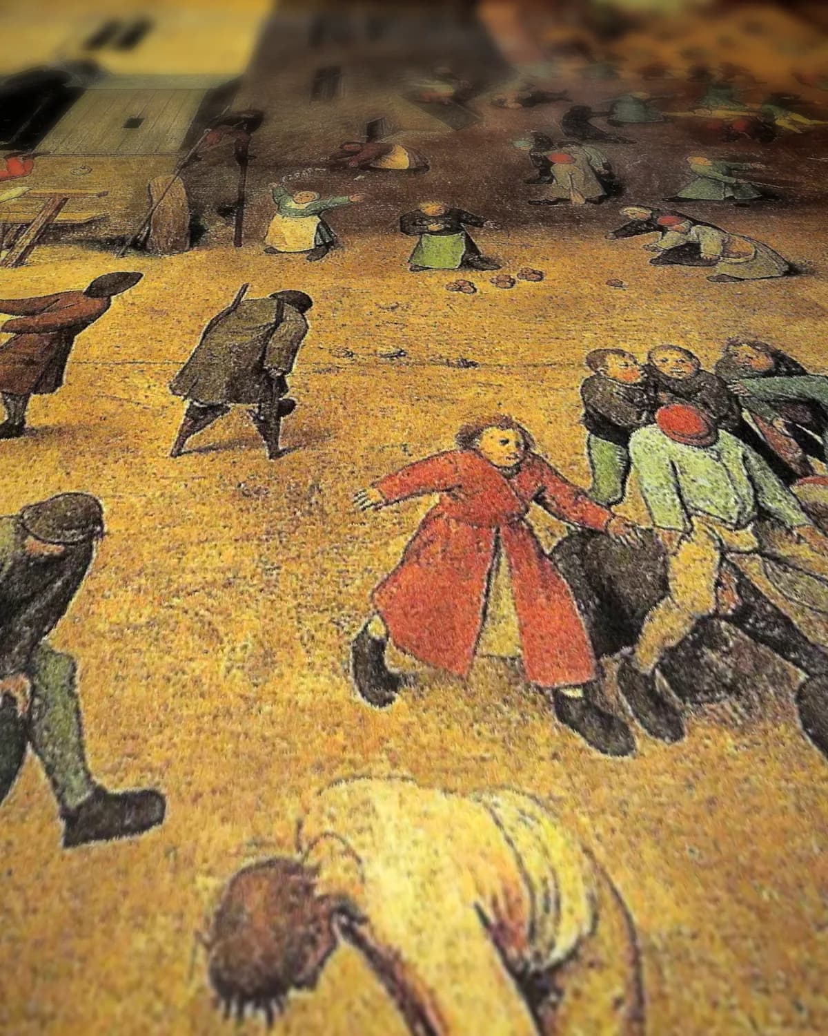 Kinderspelen op geweven fluweel, uitsnede 1 van 3