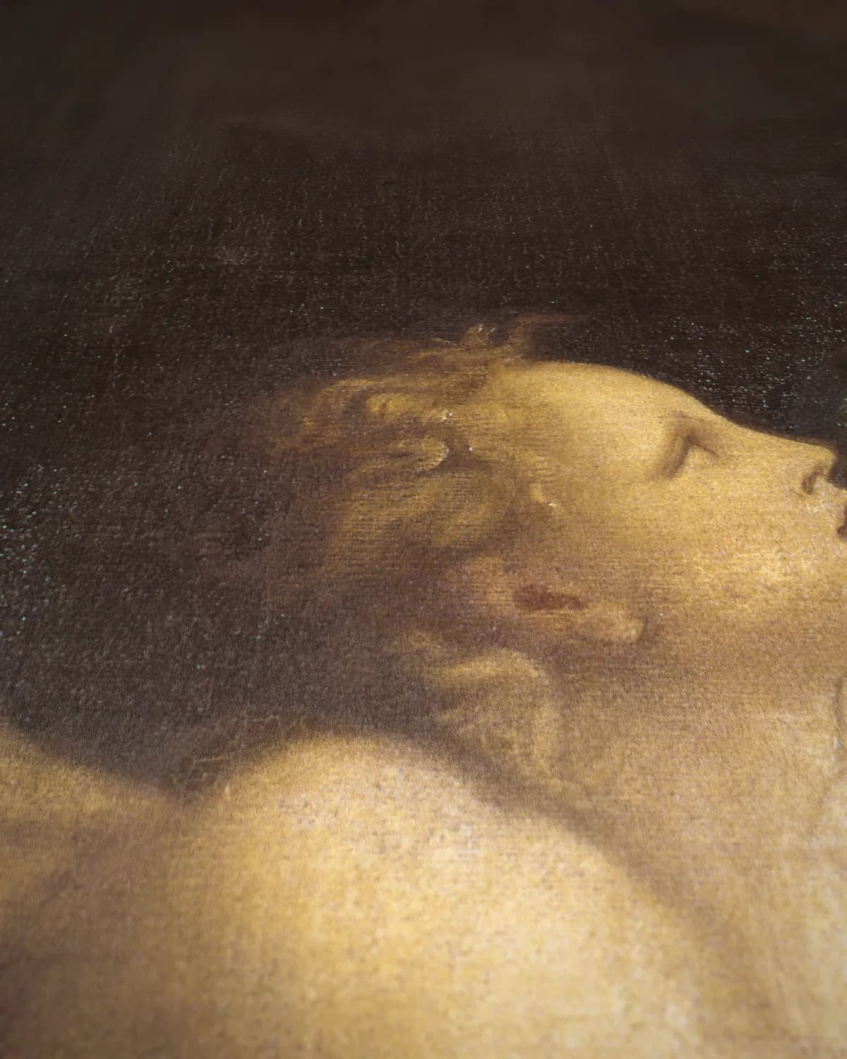 Danaë op geweven fluweel, uitsnede 3 van 3