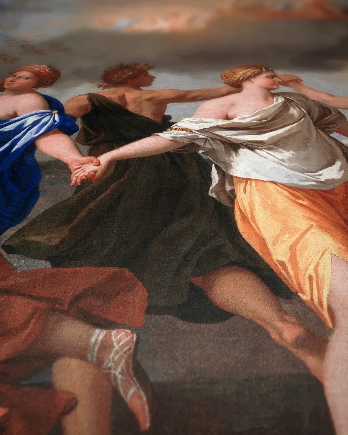 Dans op de maat van de tijd op geweven fluweel, uitsnede 3 van 3