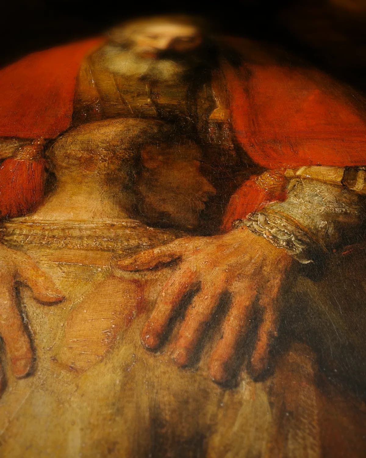 De Anatomische Les van Dr. Nicolaes Tulp op geweven fluweel, uitsnede 3 van 3