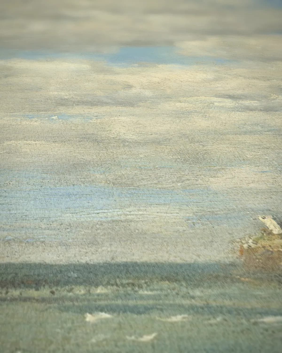 De kust van Bretagne op geweven fluweel, uitsnede 2 van 3