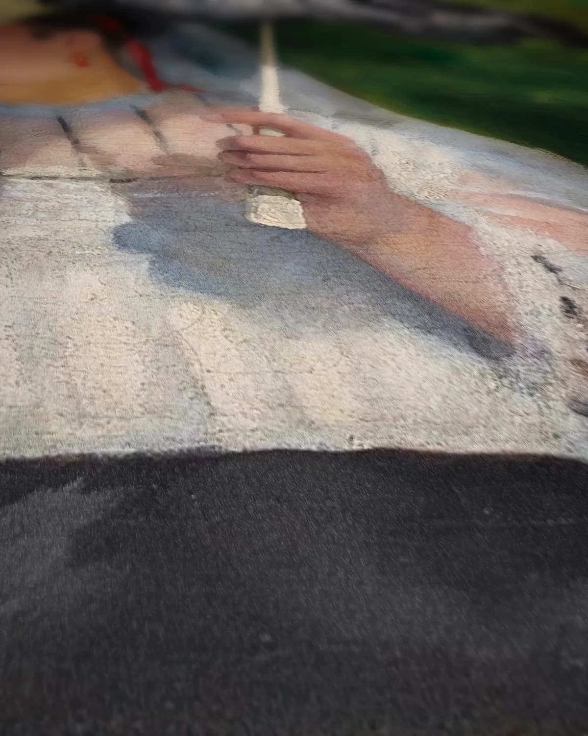 De parasols op geweven fluweel, uitsnede 2 van 3