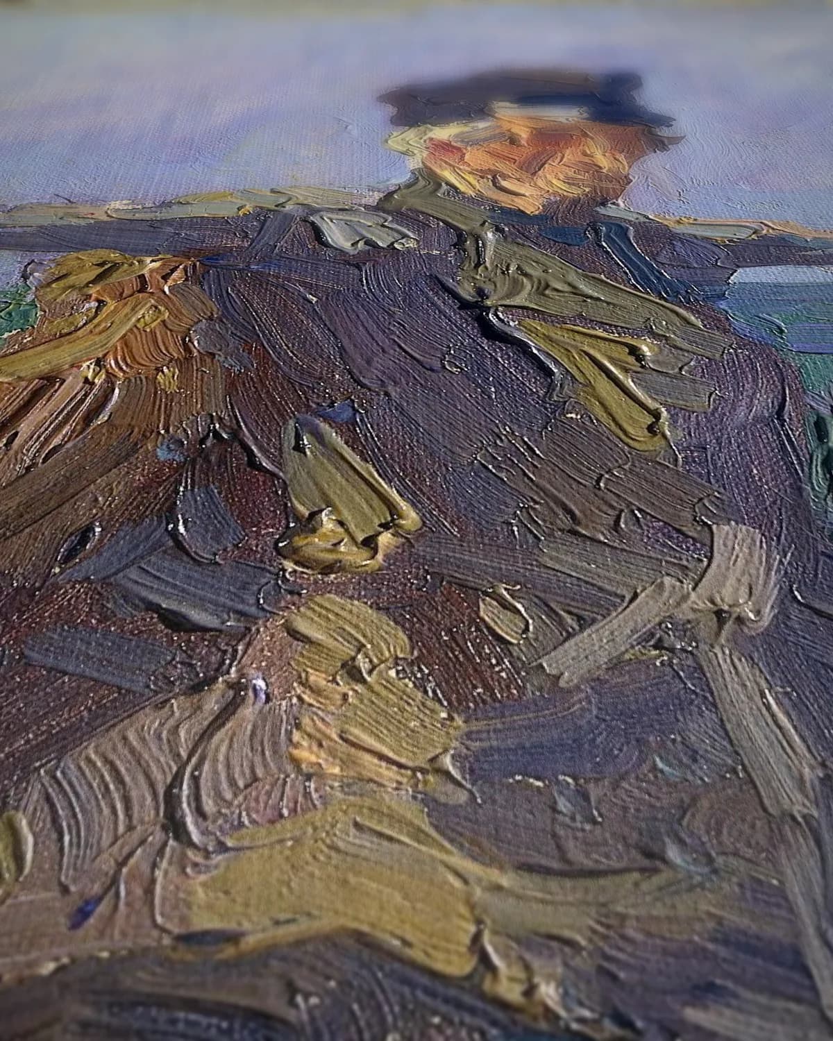 De schelpenvisser op geweven fluweel, uitsnede 3 van 3