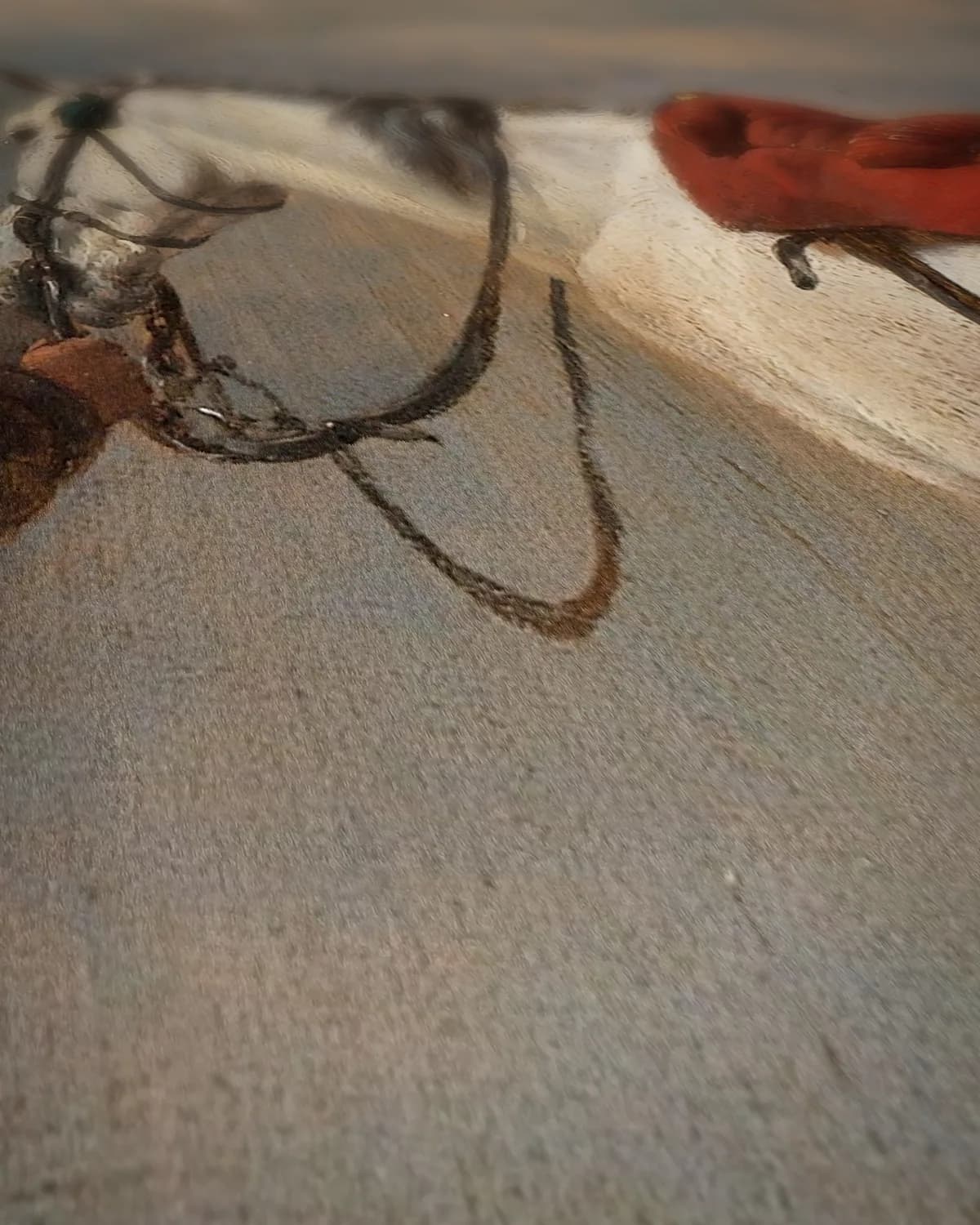 De schimmel op geweven fluweel, uitsnede 2 van 3