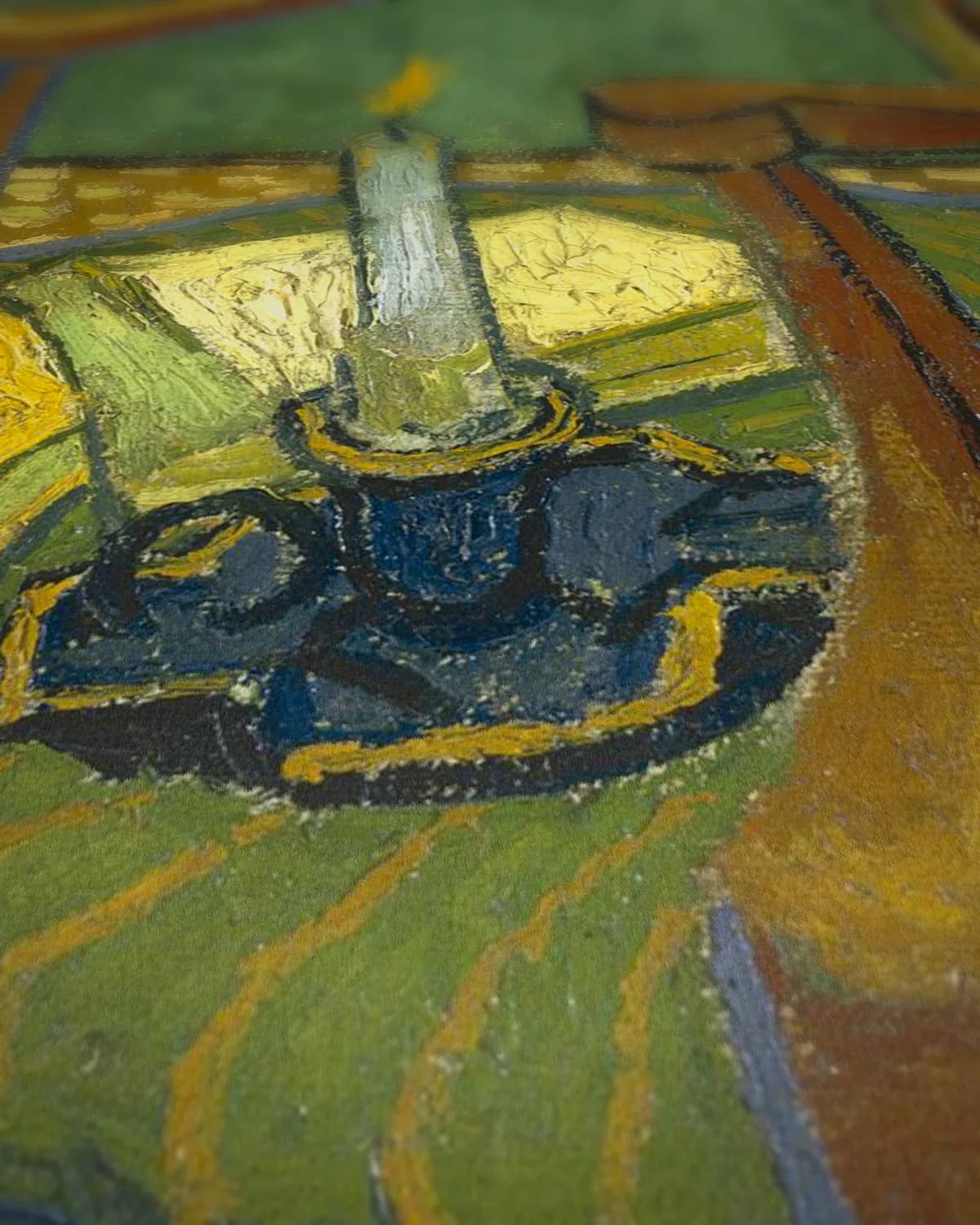 De stoel van Gauguin op geweven fluweel, uitsnede 3 van 3