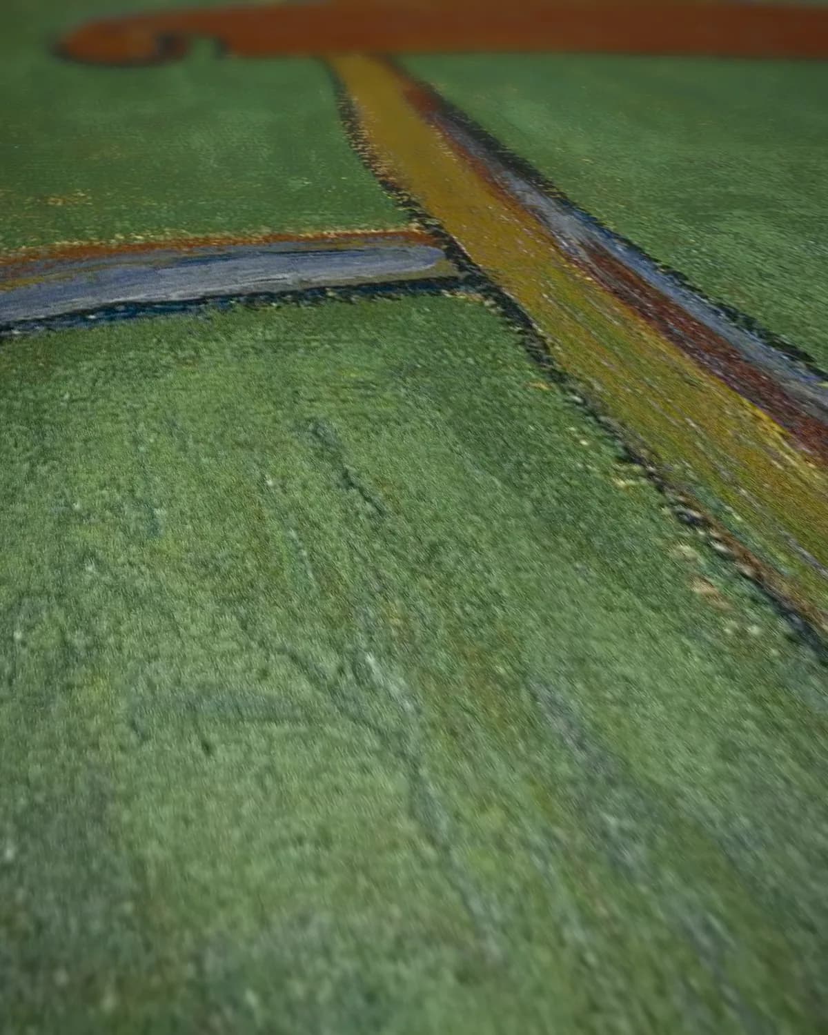 De stoel van Gauguin op geweven fluweel, uitsnede 2 van 3