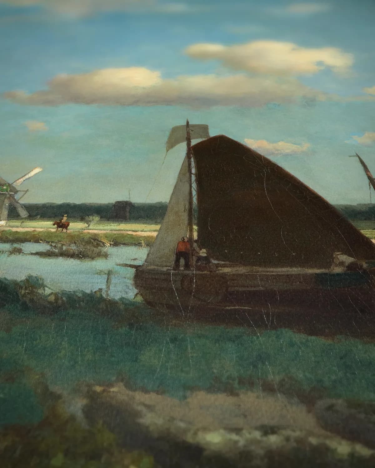 De Trekvliet op geweven fluweel, uitsnede 3 van 3
