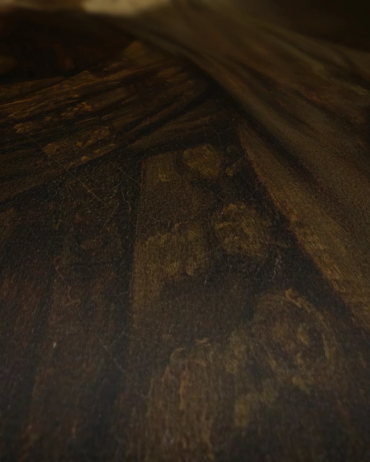 De Vaandeldrager (1636) op geweven fluweel, uitsnede 1 van 3
