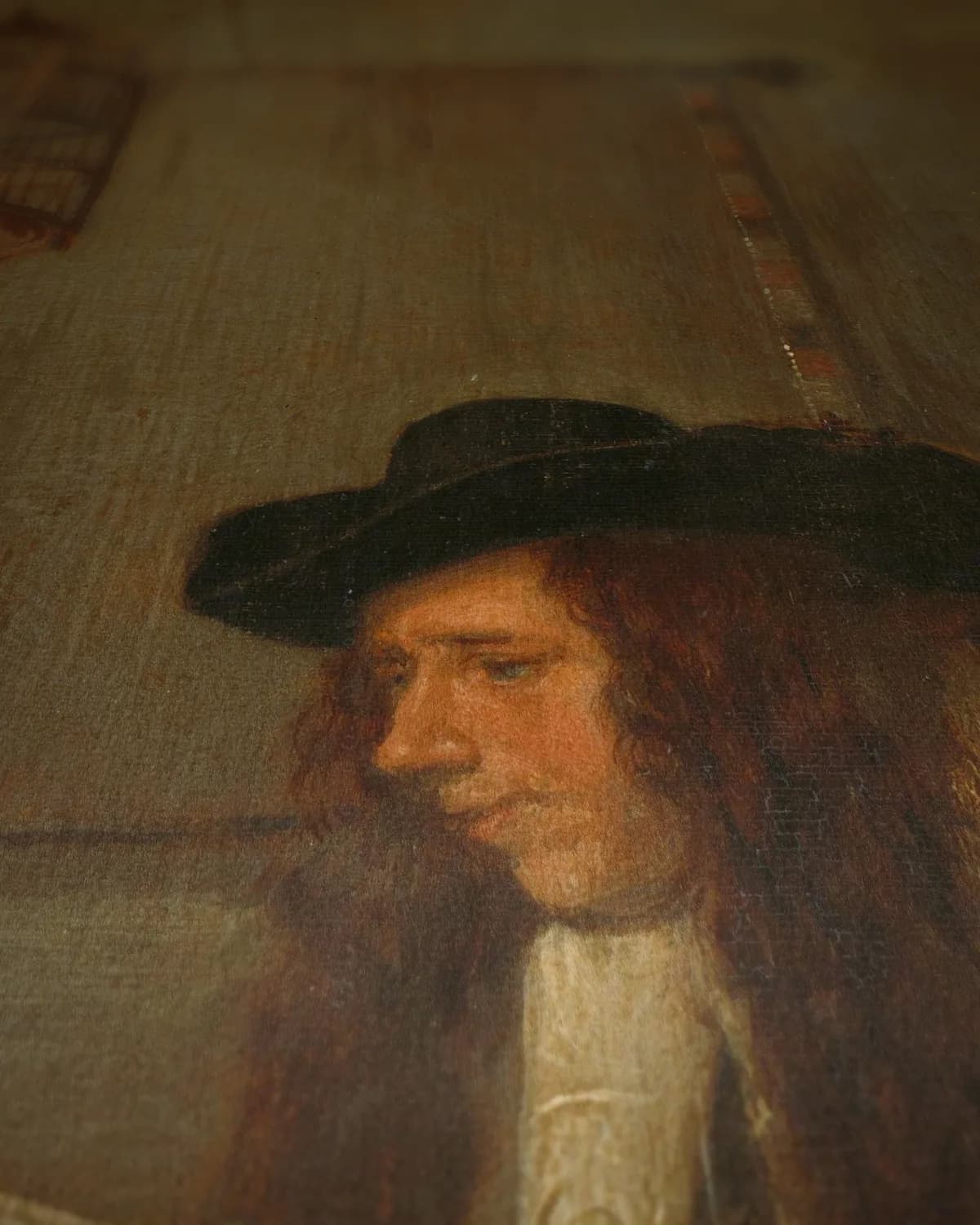 De voorlezer op geweven fluweel, uitsnede 3 van 3