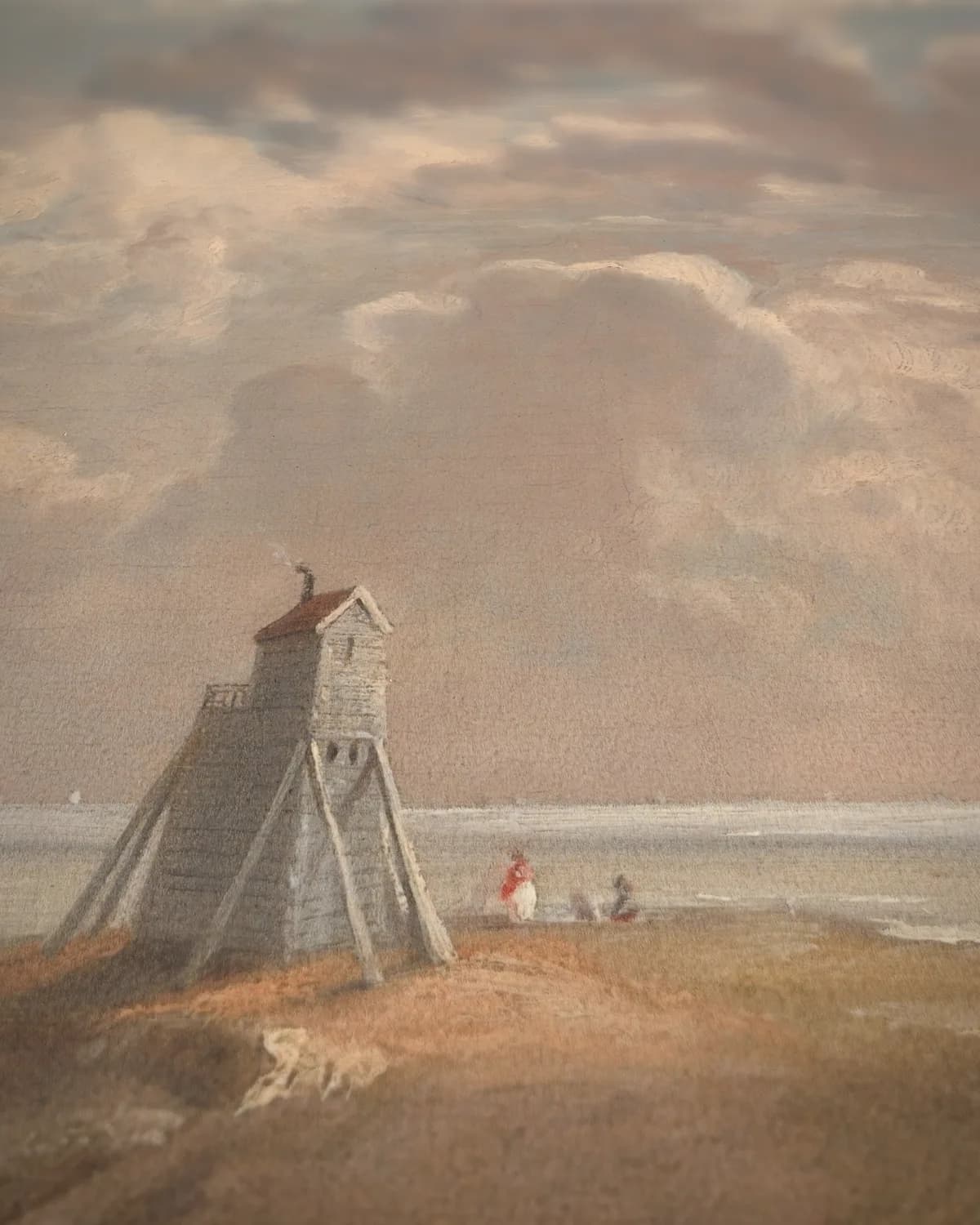 De vuurtoren van Harwich op geweven fluweel, uitsnede 3 van 3