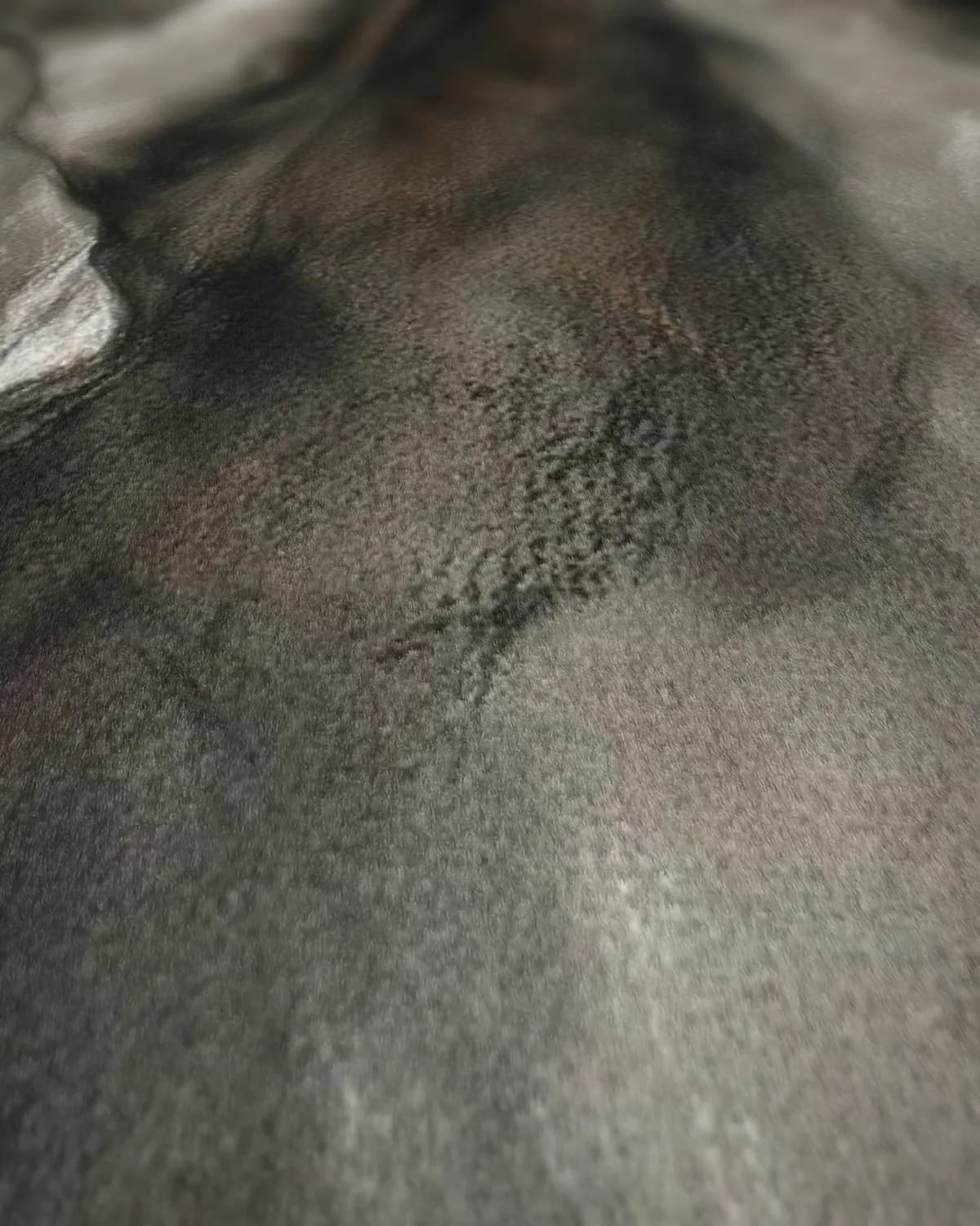 Draperie aan een punt op geweven fluweel, uitsnede 1 van 3