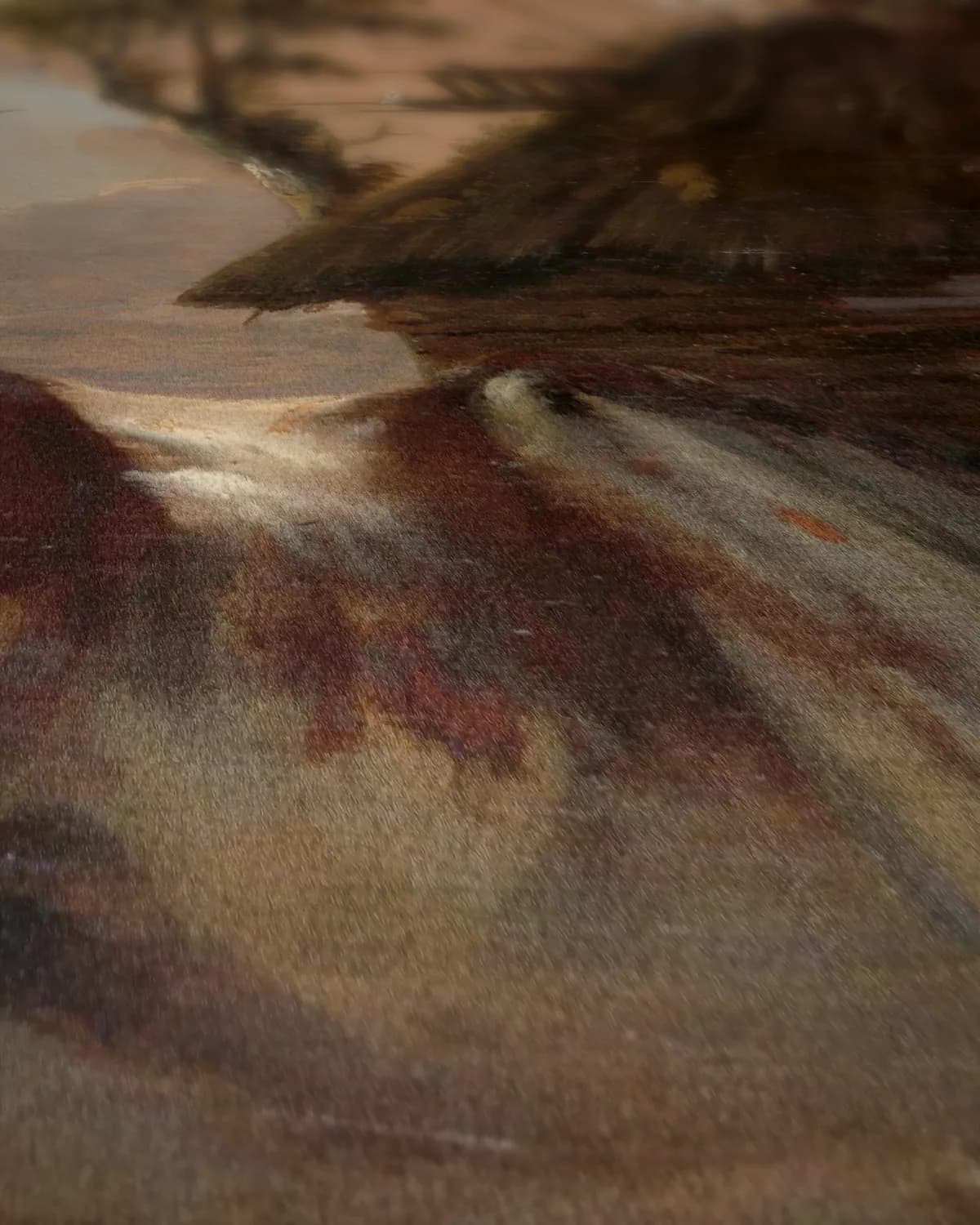 Een bont paard op geweven fluweel, uitsnede 2 van 3