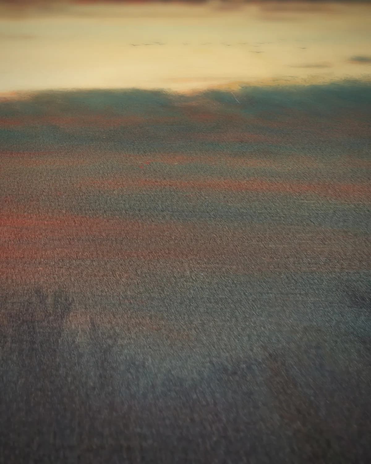 Een winterse lucht op geweven fluweel, uitsnede 2 van 3