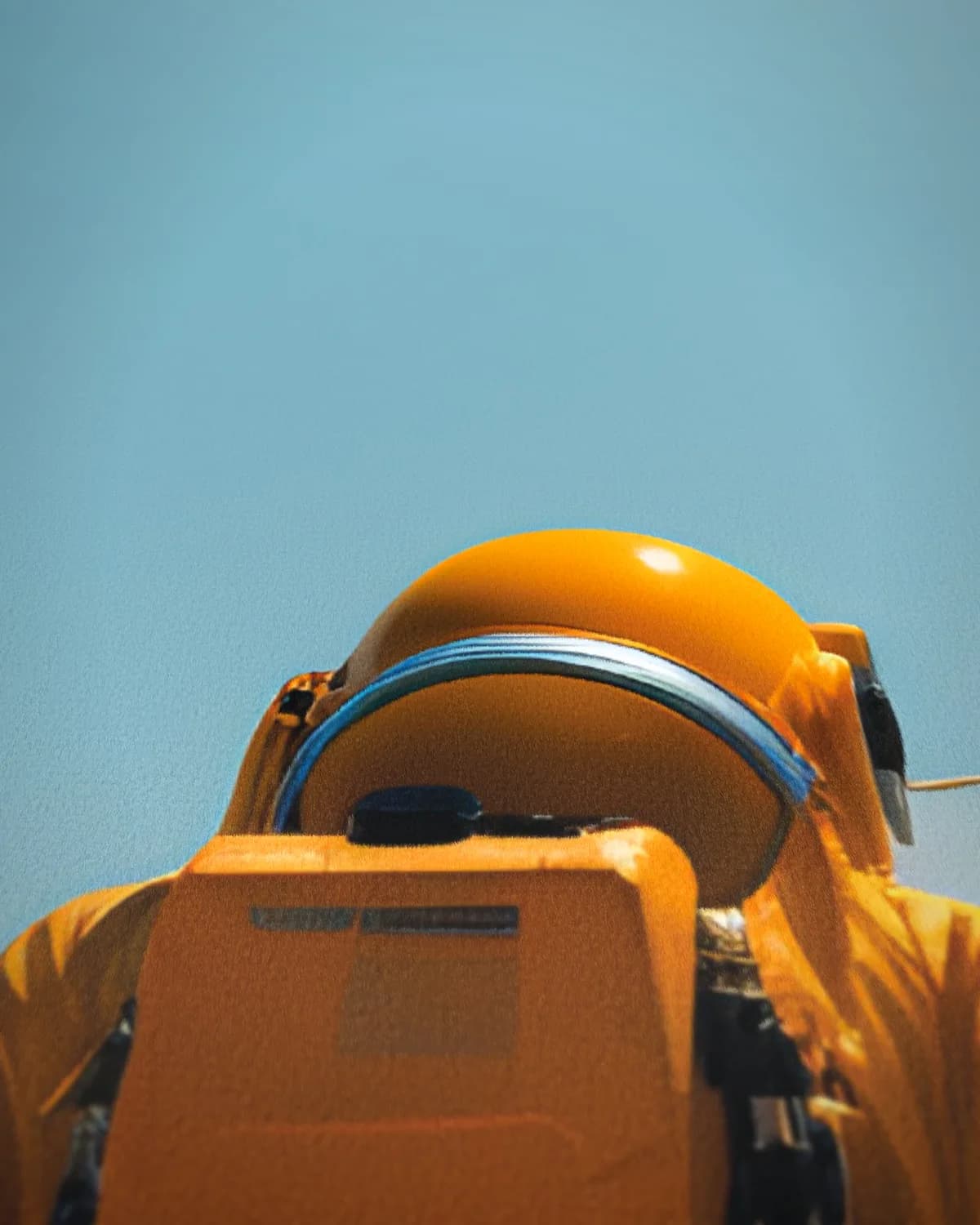 Eenzame Astronaut in de Woestijn op geweven fluweel, uitsnede 3 van 3