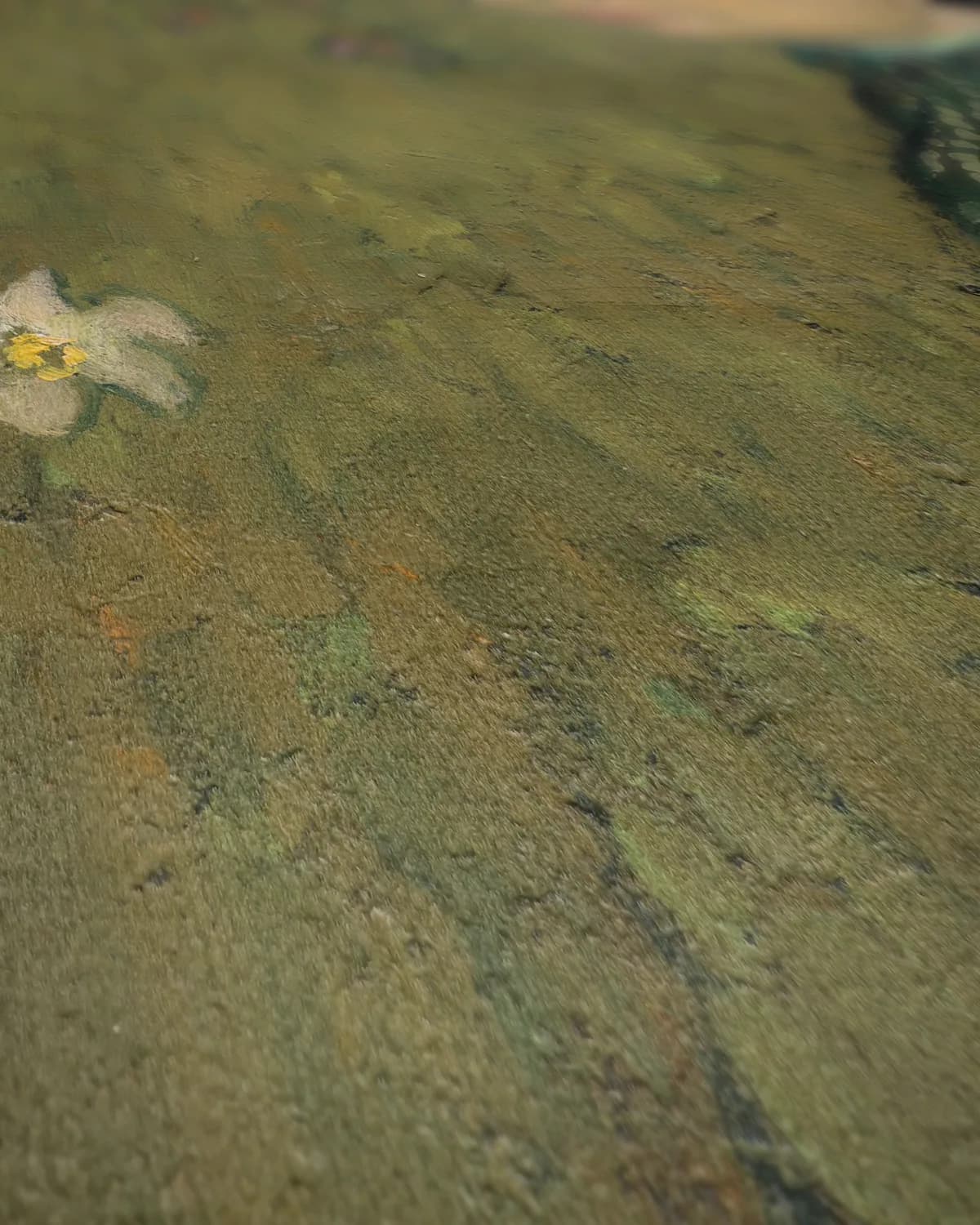 Eva Meurier in een groene jurk op geweven fluweel, uitsnede 2 van 3