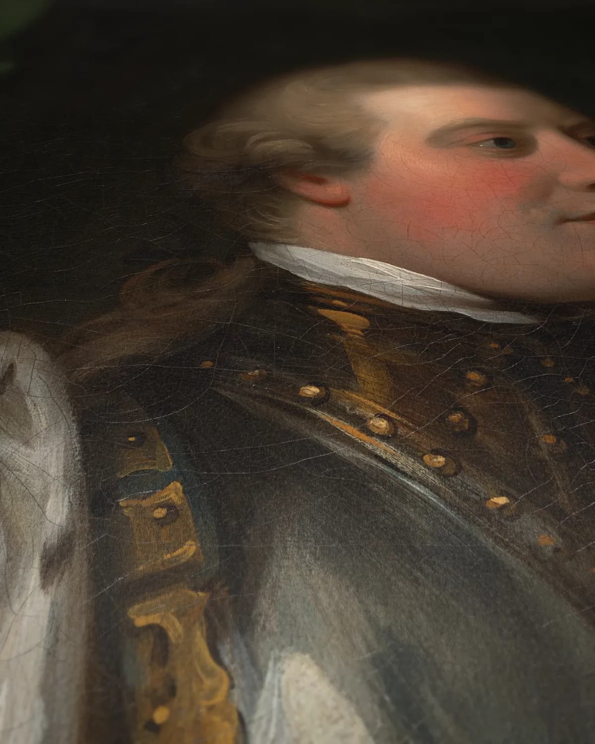 George III op geweven fluweel, uitsnede 3 van 3