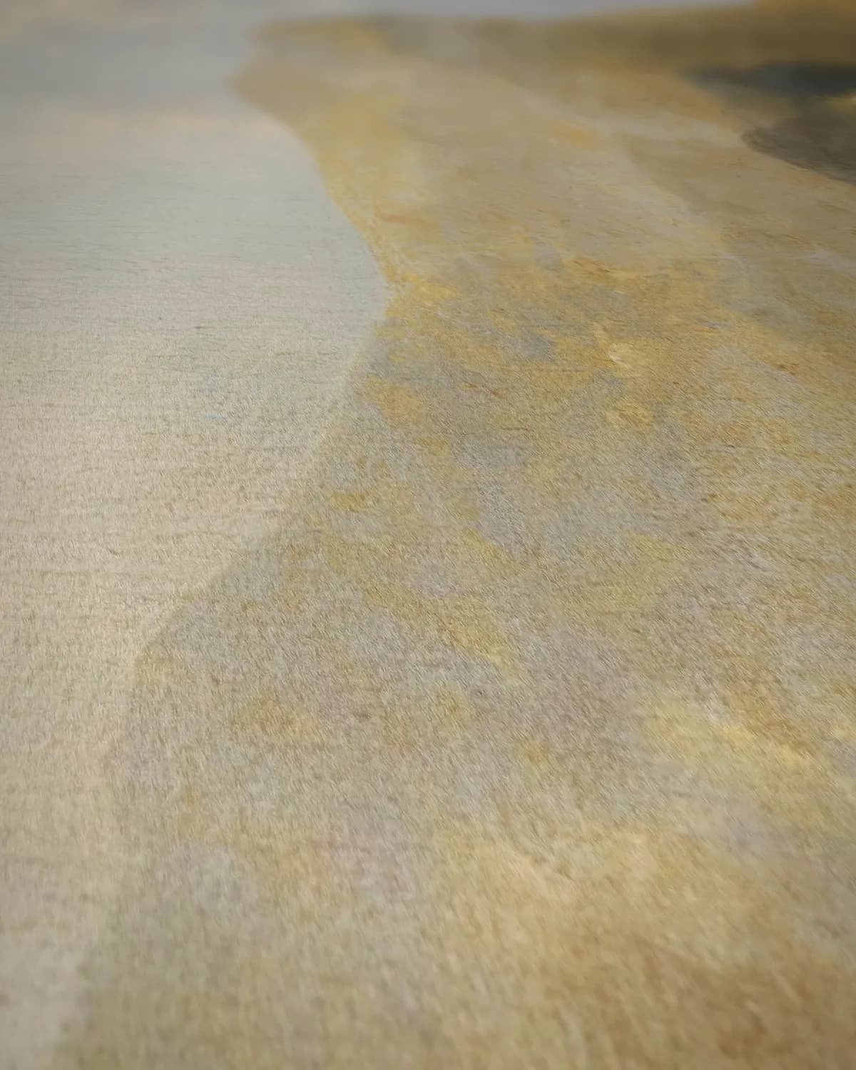 Gezicht op de Rijn bij de rotsen op geweven fluweel, uitsnede 2 van 3